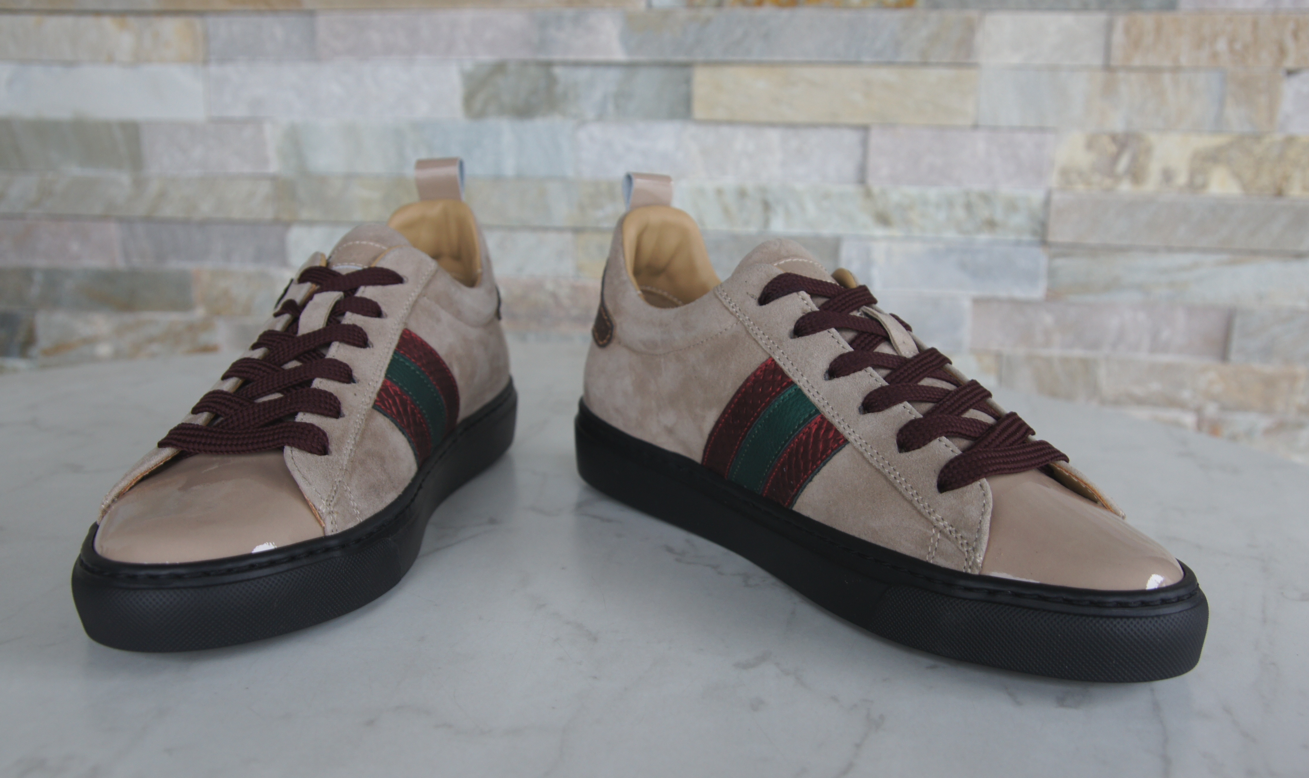 La Martina sneakers lace-up shoes beige