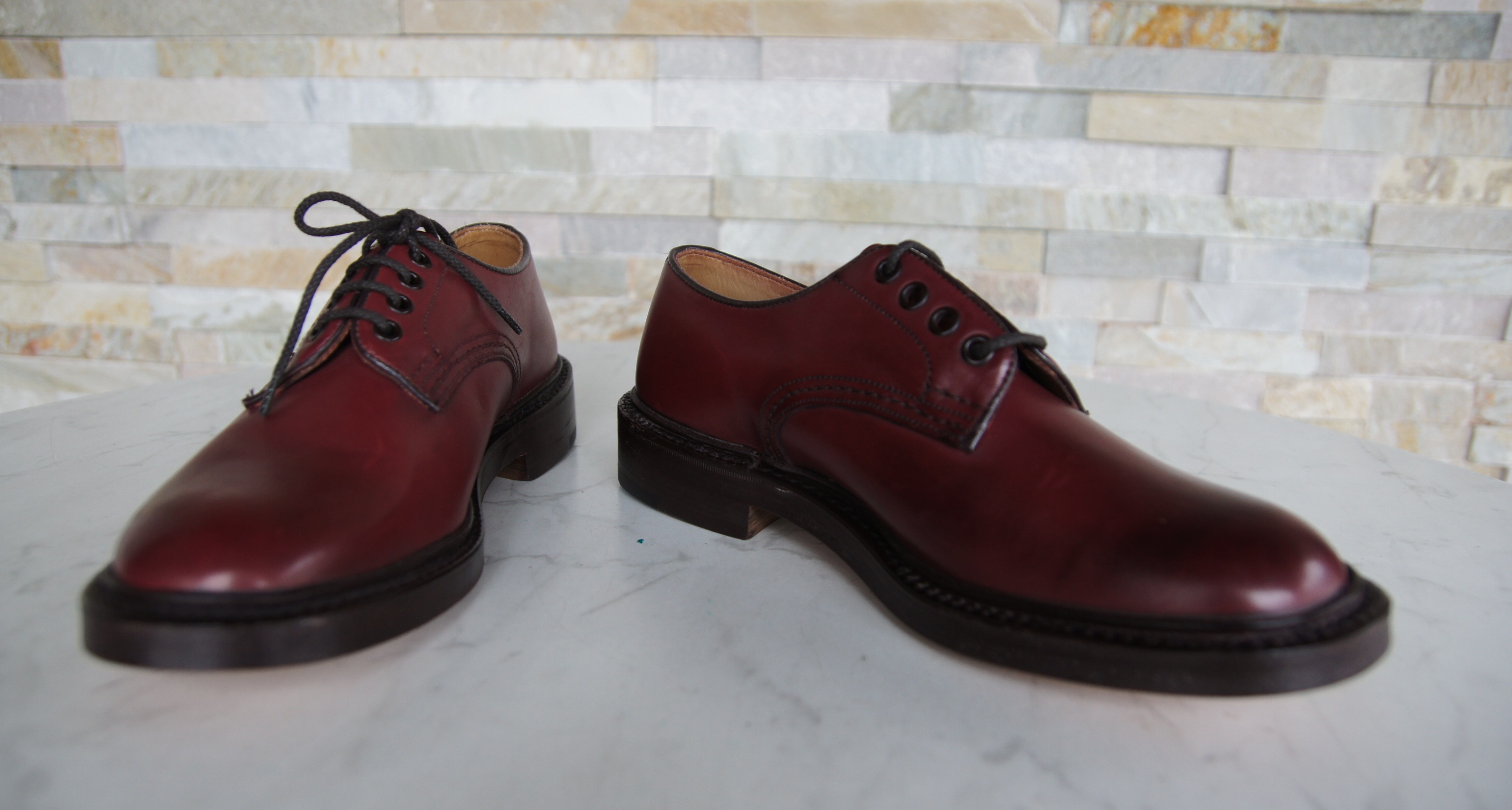 Tricker's Schnürschuhe Halbschuhe Daniel burgund rot