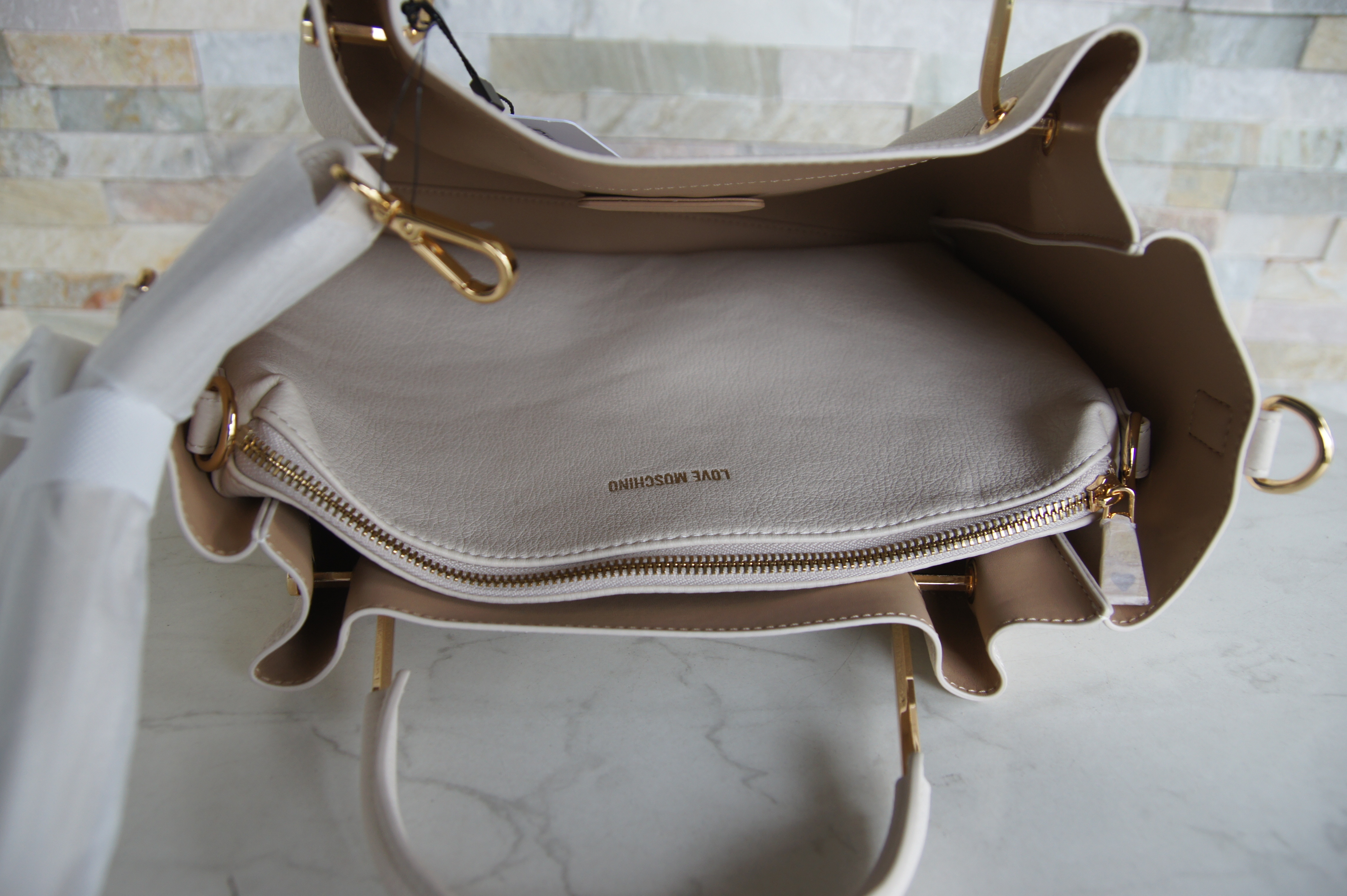 LOVE MOSCHINO handbag shoulder bag ivory
