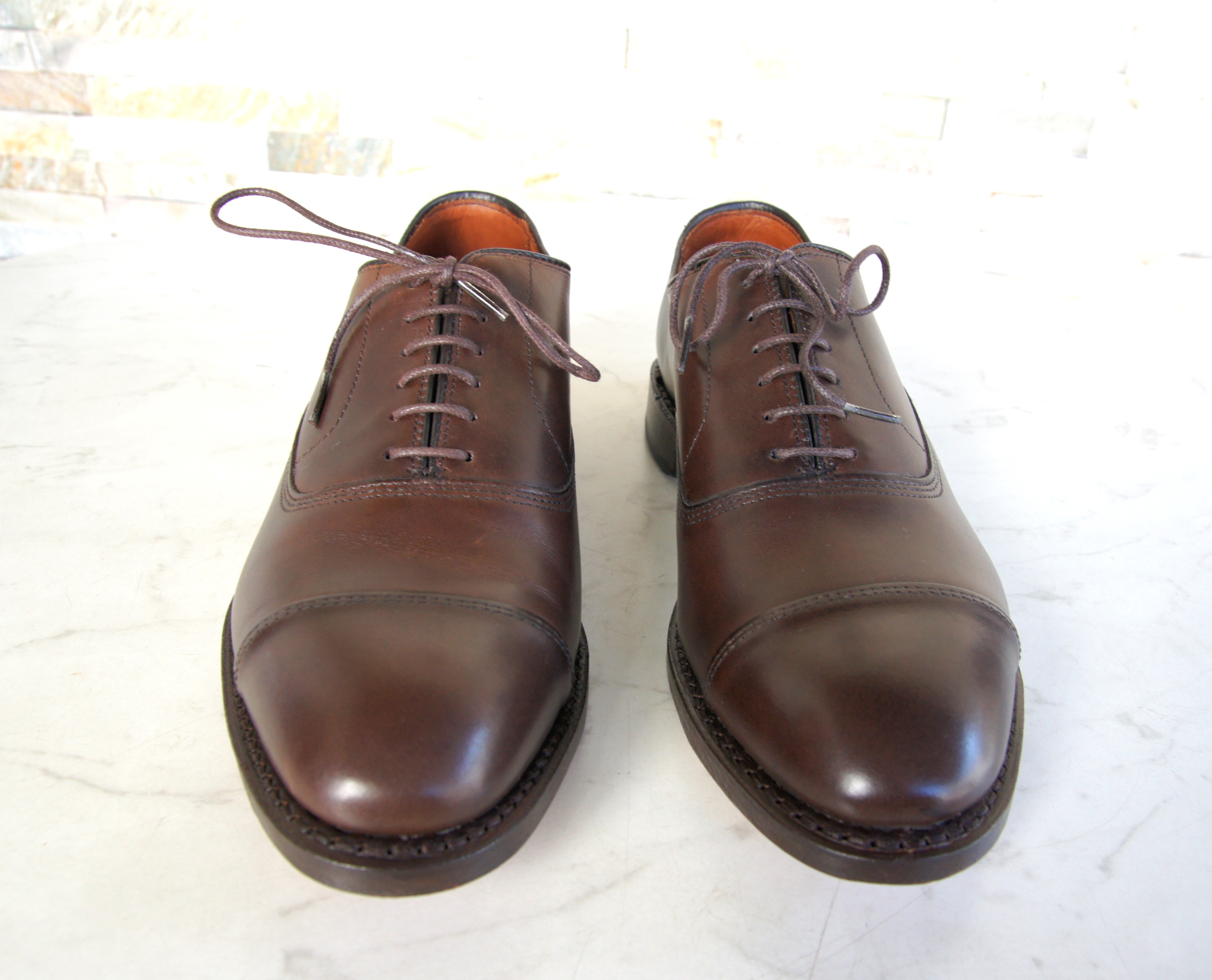 Allen Edmonds Schnürschuhe Halbschuhe Park Avenue dunkelbraun