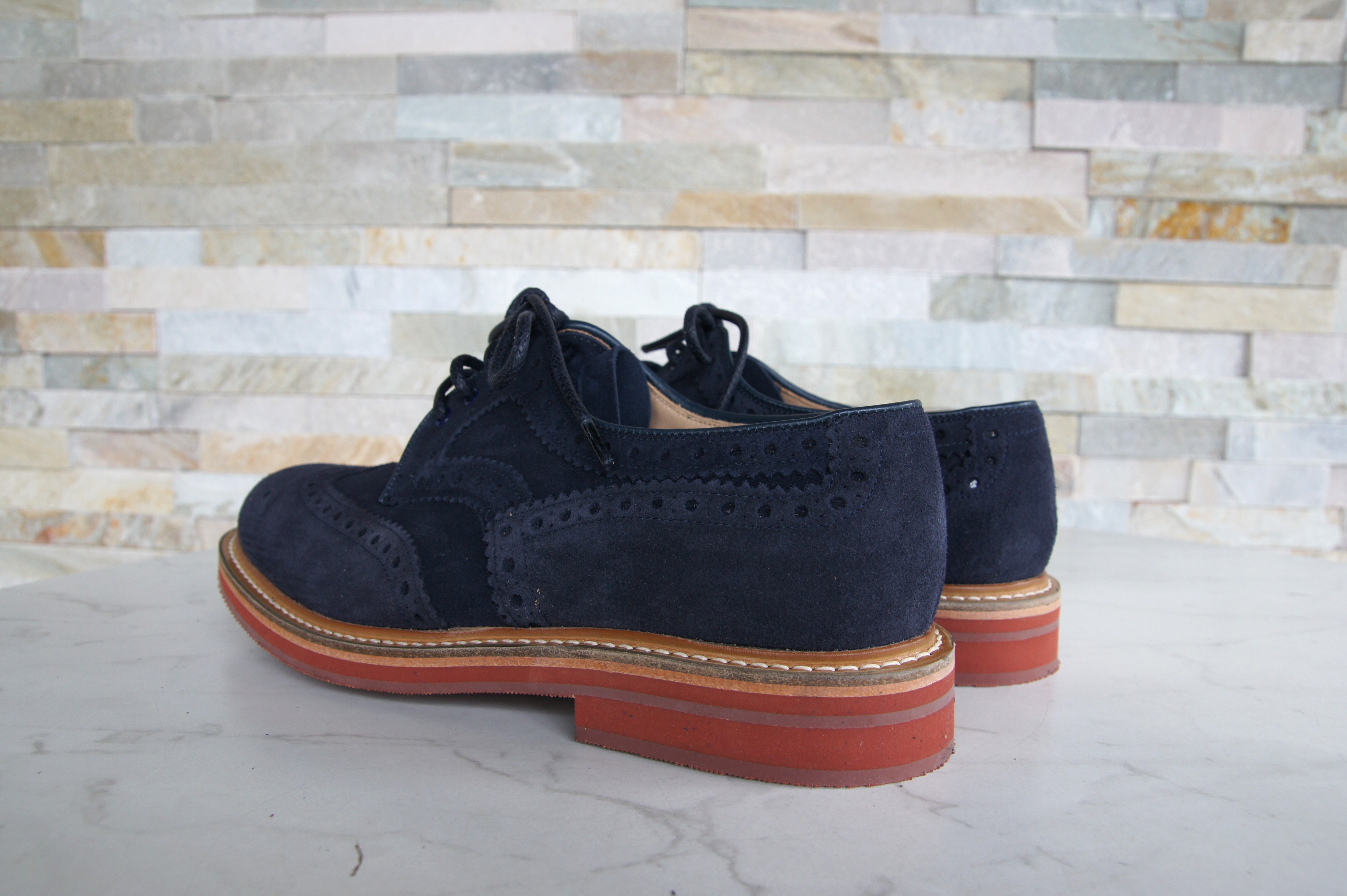 Church's lace -up shoes business otterproof ORBY navy