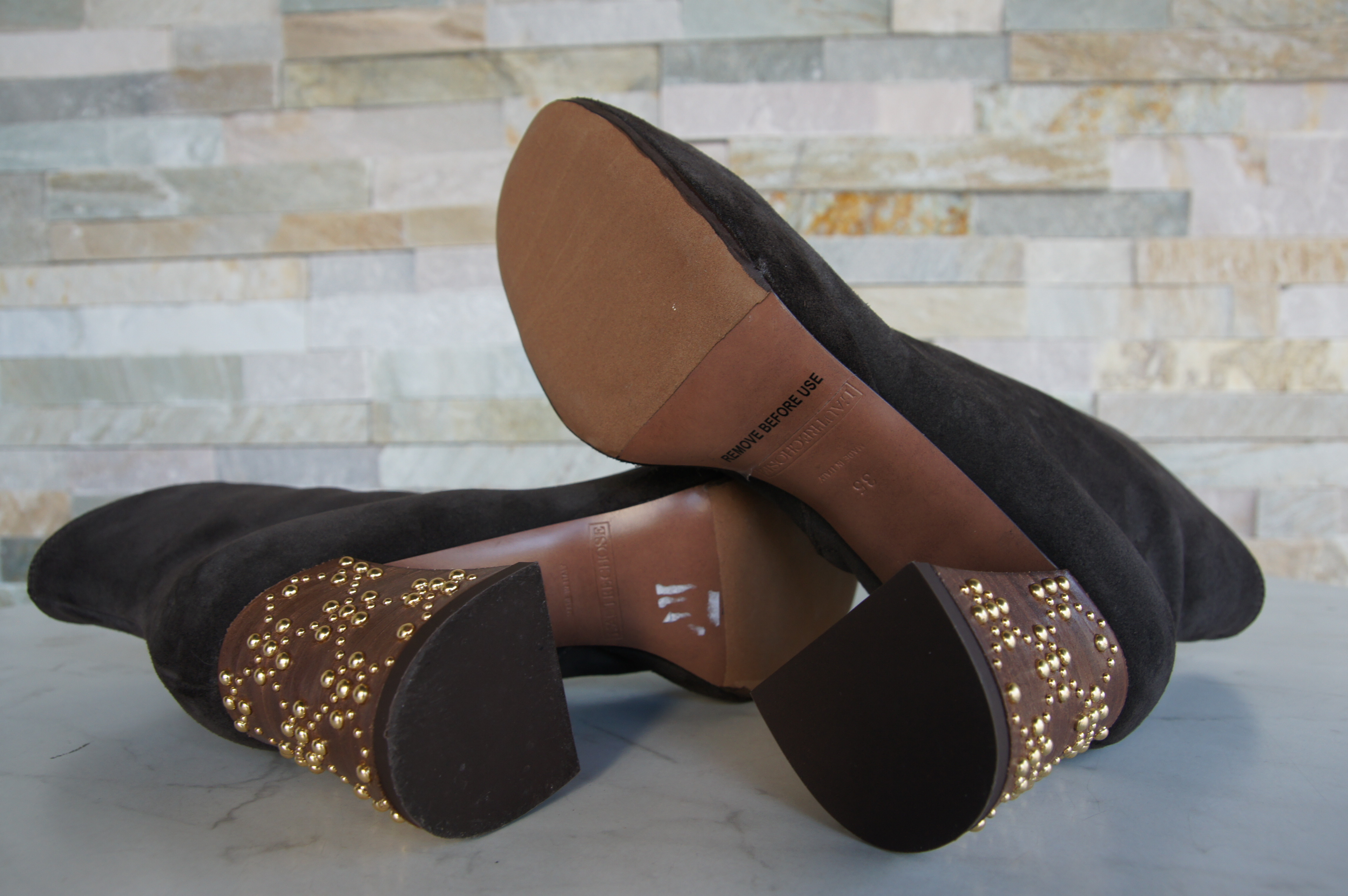 L'AUTRE CHOSE Plateau Stiefeletten braun