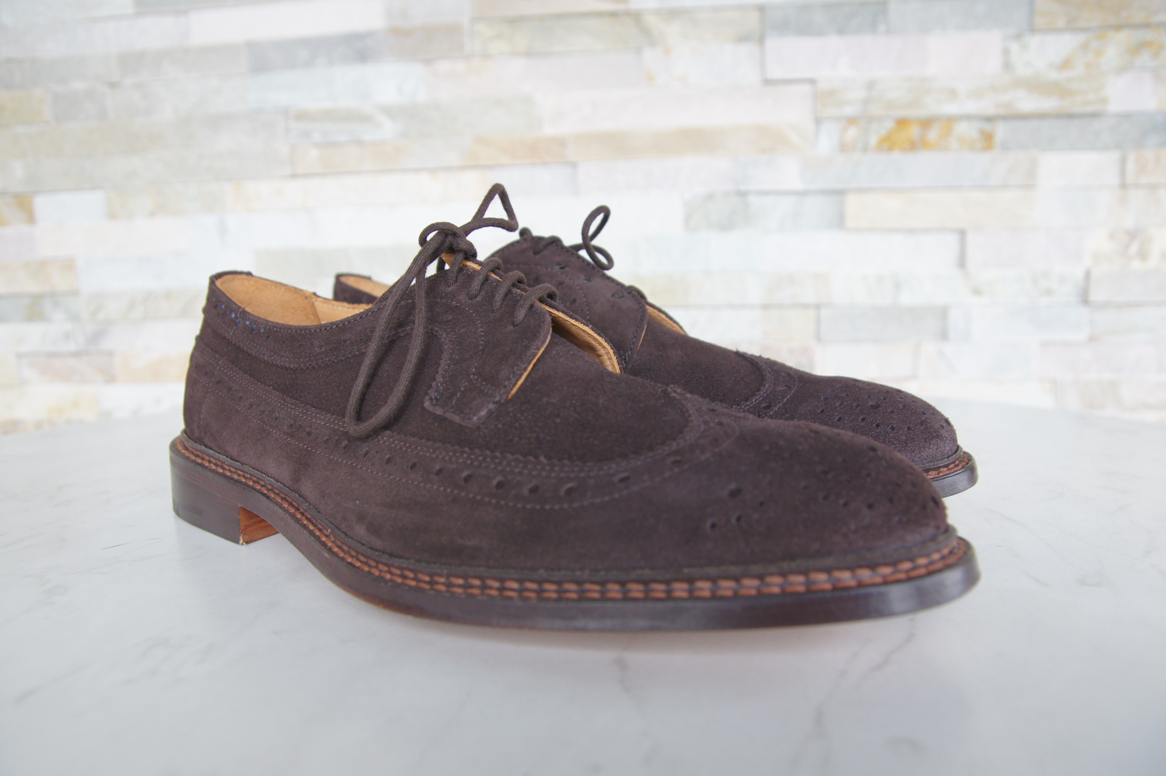 Tricker's Schnürschuhe Halbschuhe Budapester Richard kaffee