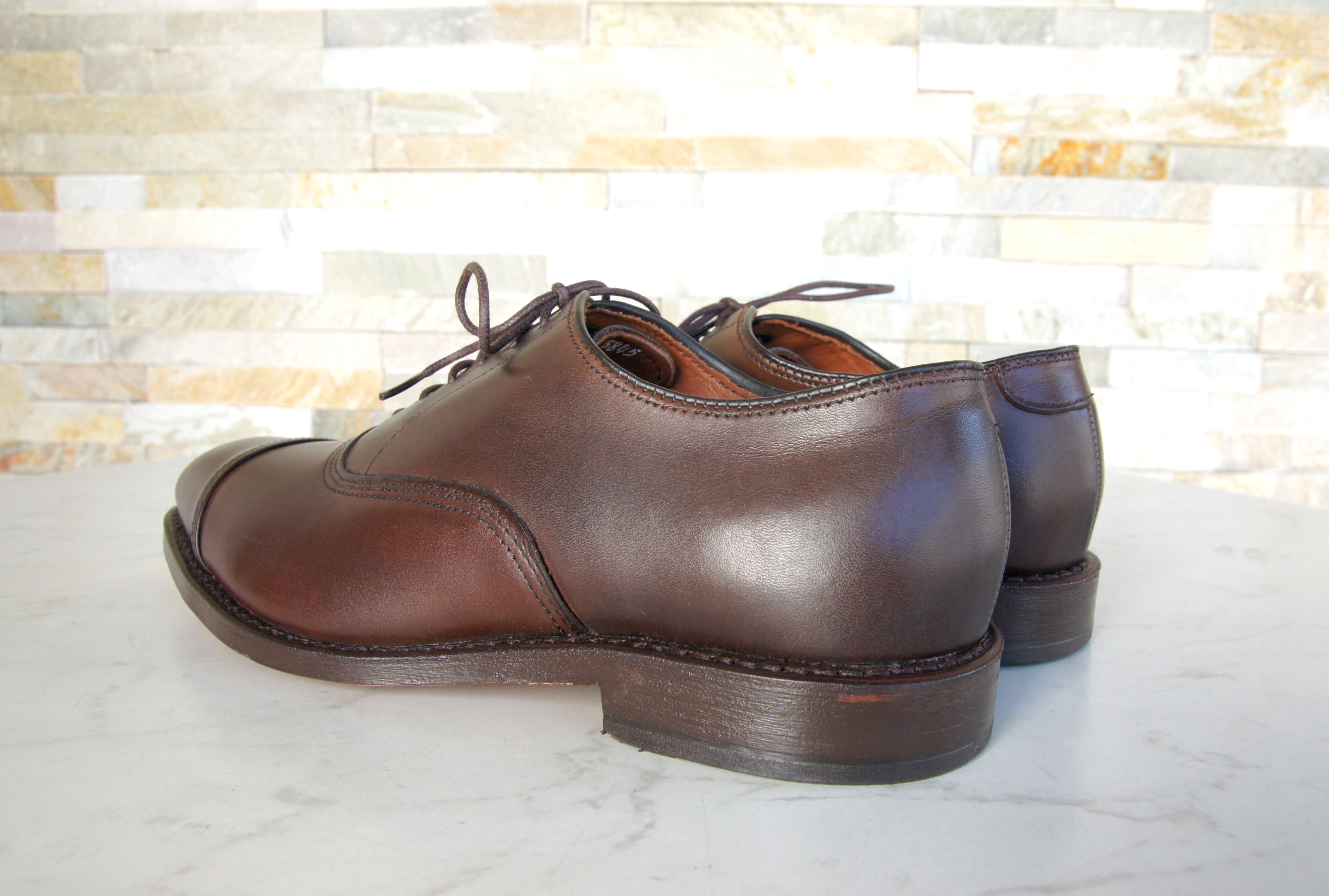 Allen Edmonds Schnürschuhe Halbschuhe Park Avenue dunkelbraun