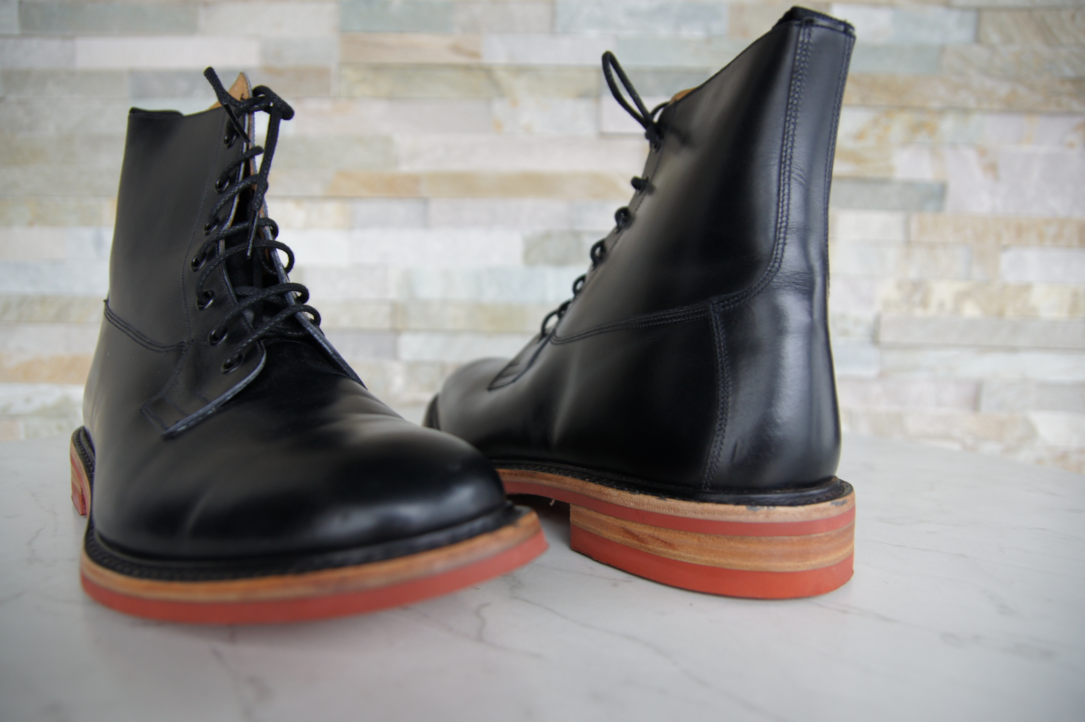 Tricker's ankle boots lace-up shoes Burford Dainite black