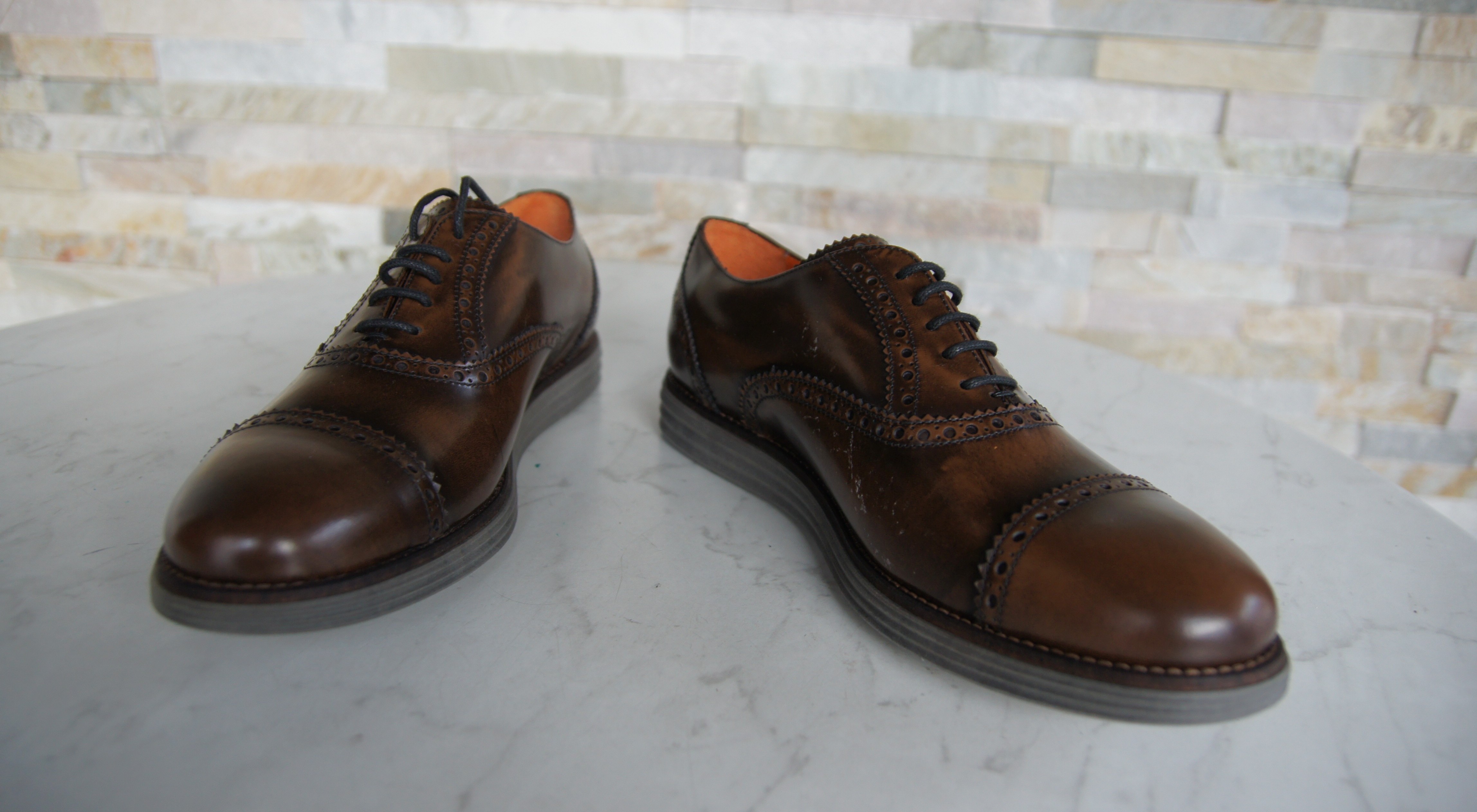 Tricker's Schnürschuhe Halbschuhe Cordovan braun