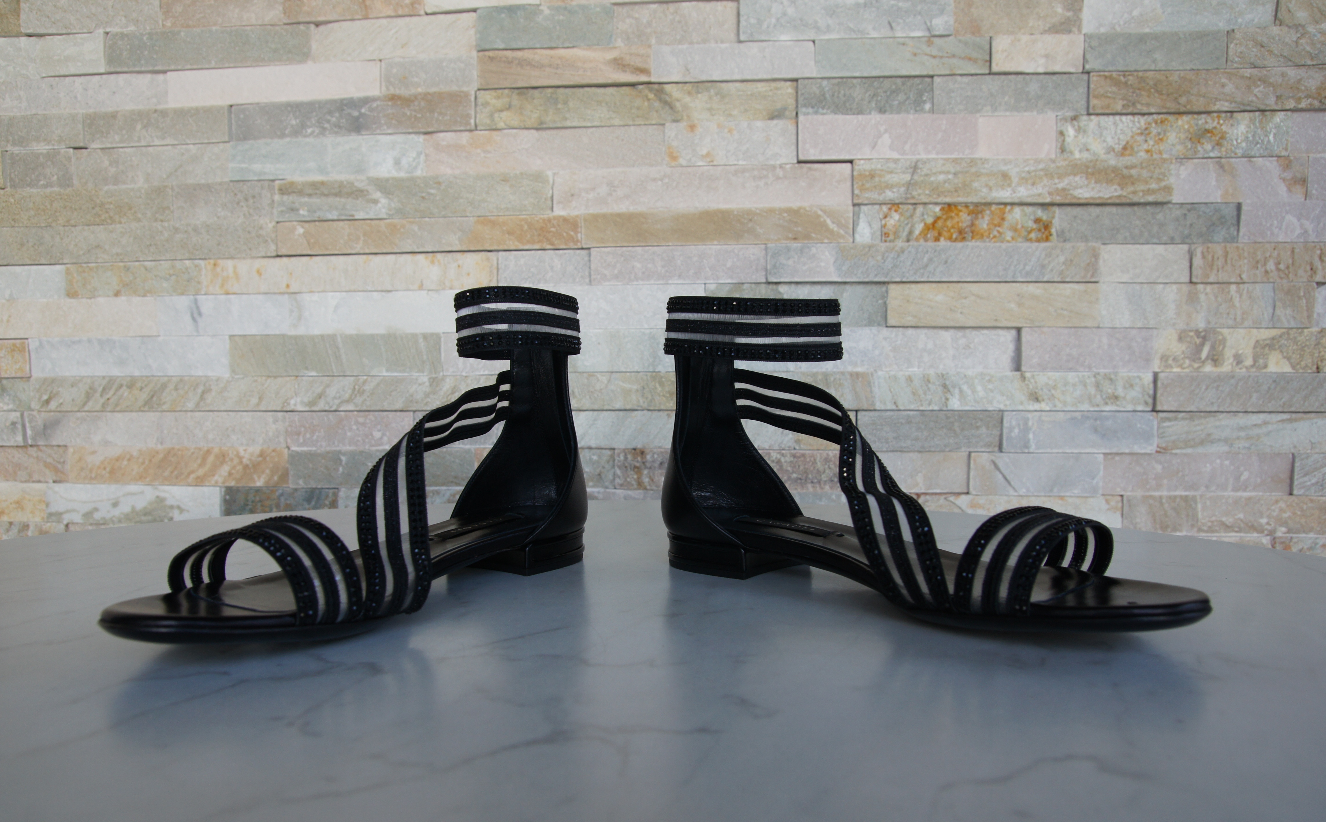 CASADEI Sandalen Sandaletten schwarz