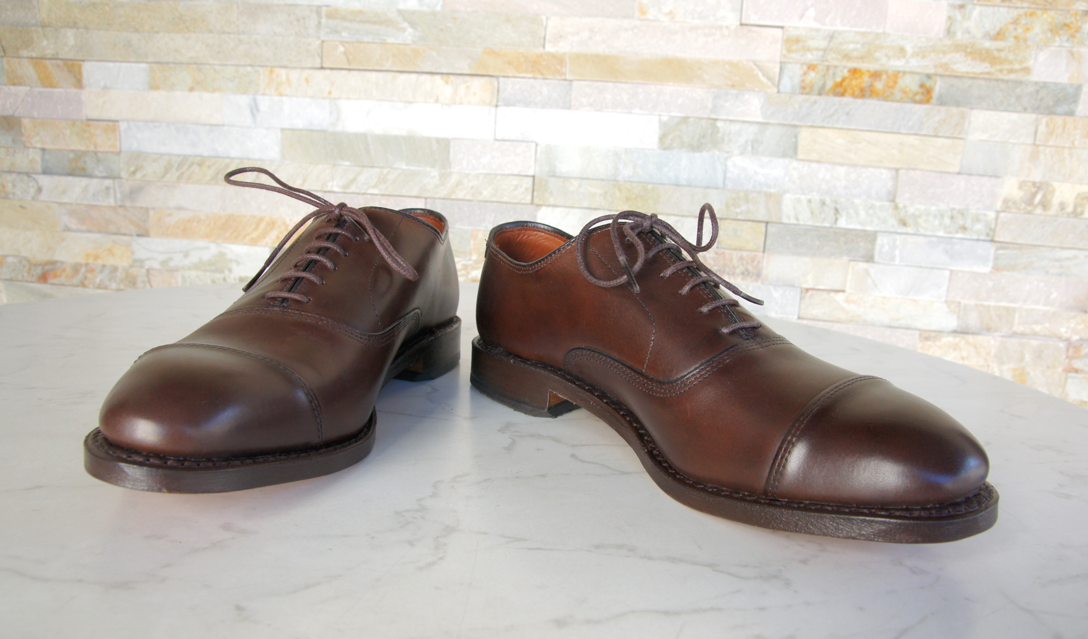 Allen Edmonds Schnürschuhe Halbschuhe Park Avenue dunkelbraun