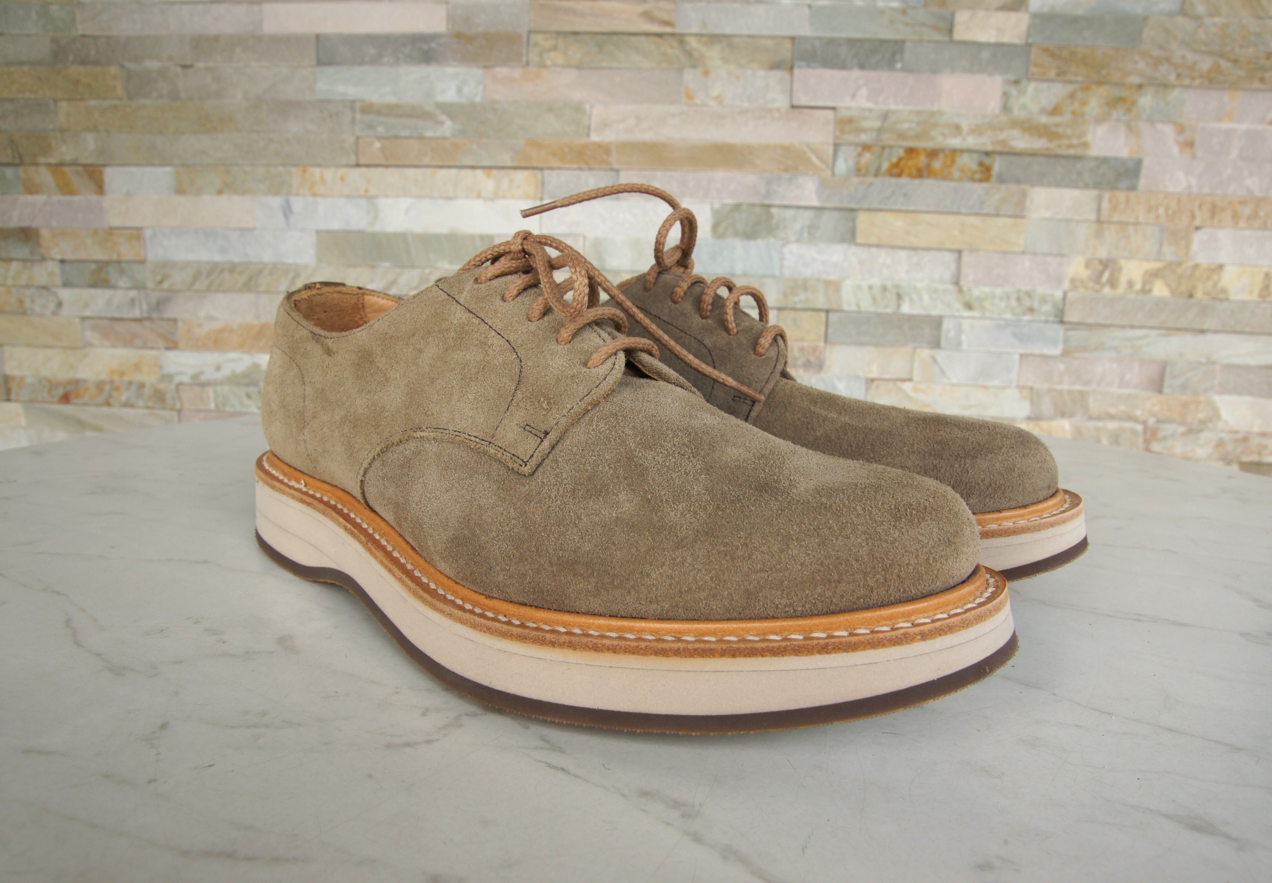 Church's lace -up shoes castoro suede LEYTON 2 stone