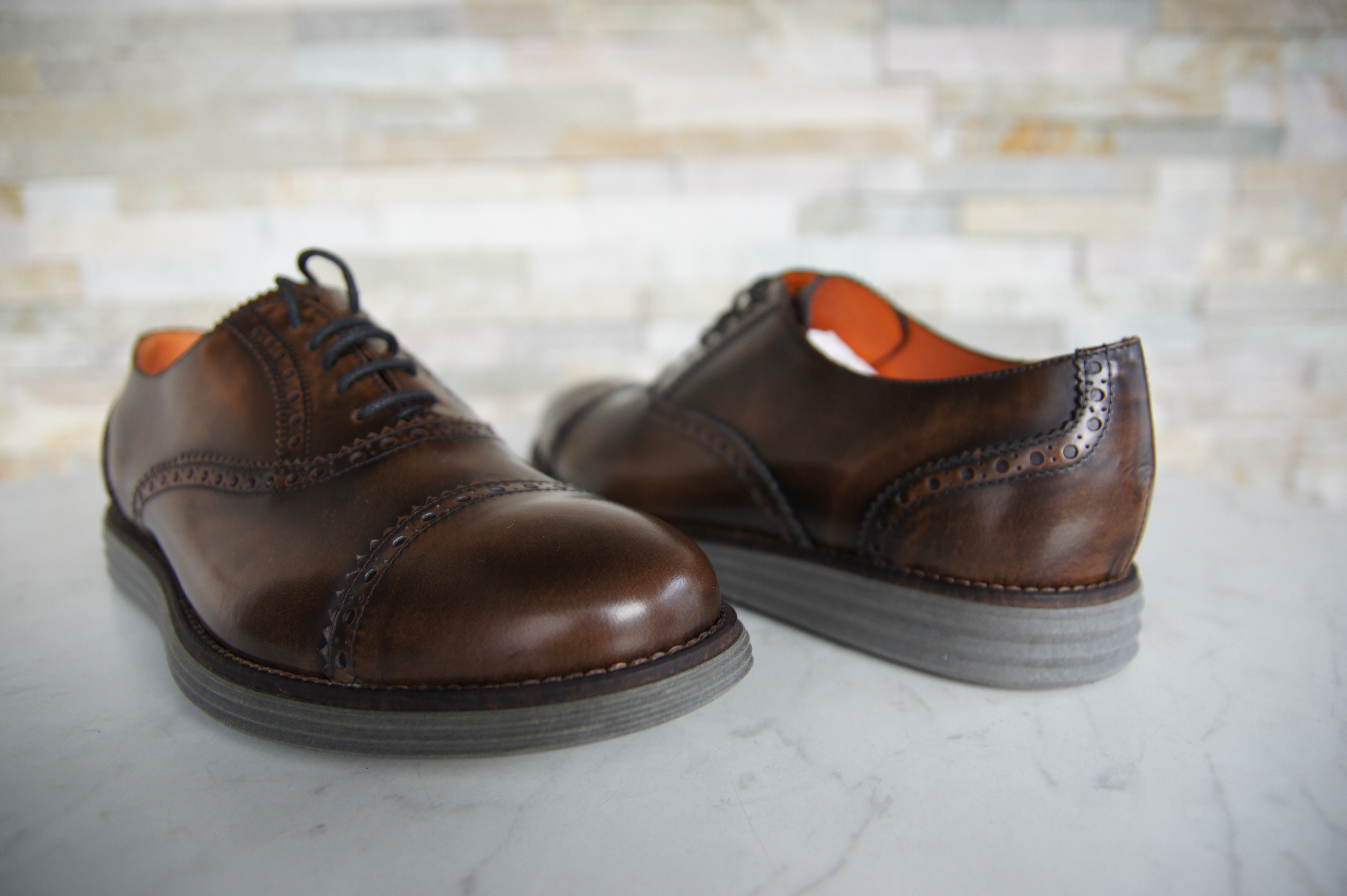 Tricker's Schnürschuhe Halbschuhe Cordovan braun