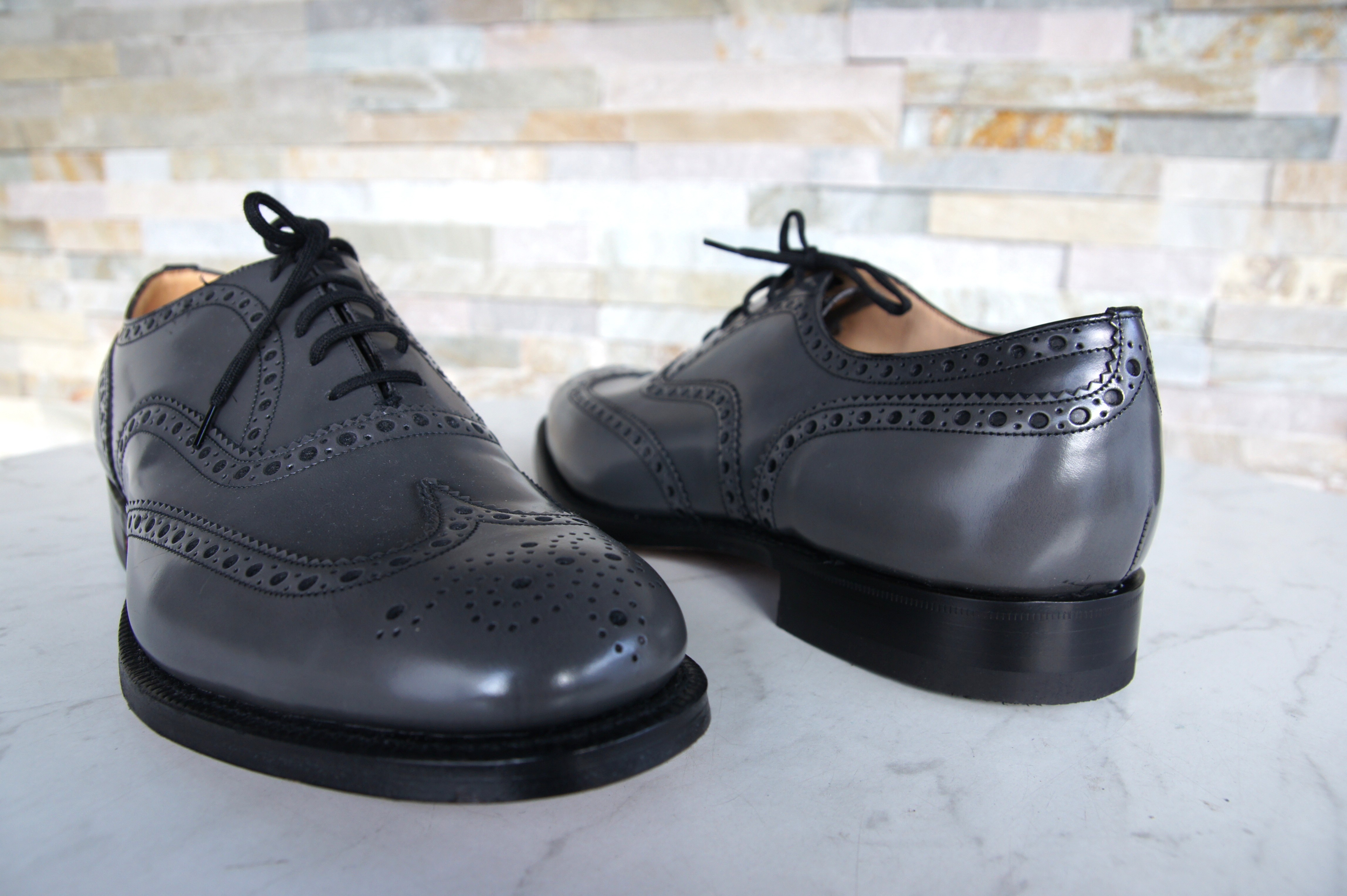Church's Schnürschuhe Halbschuhe Burwood grau
