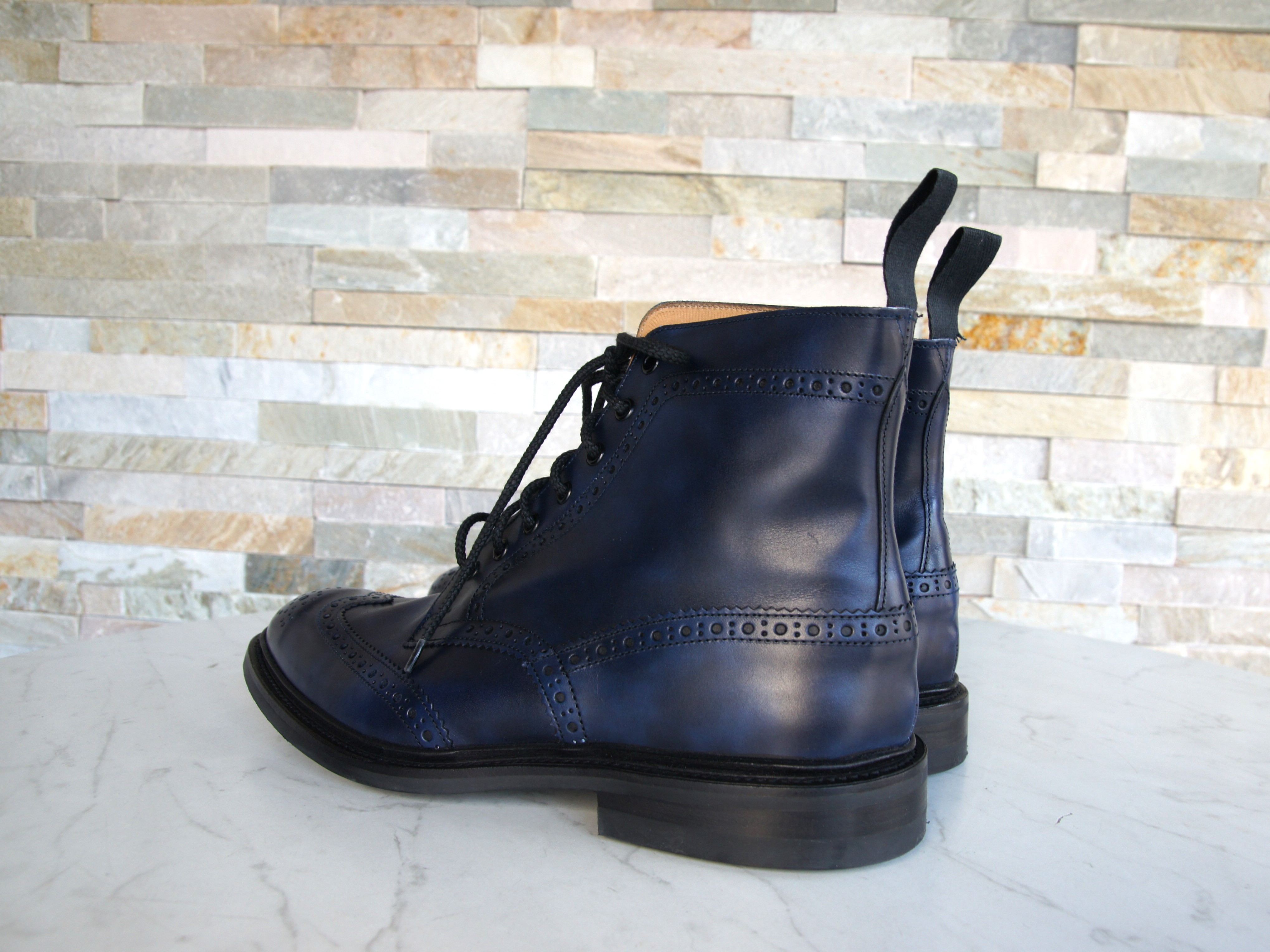 Tricker's ankle boots lace-up shoes  Stow navy
