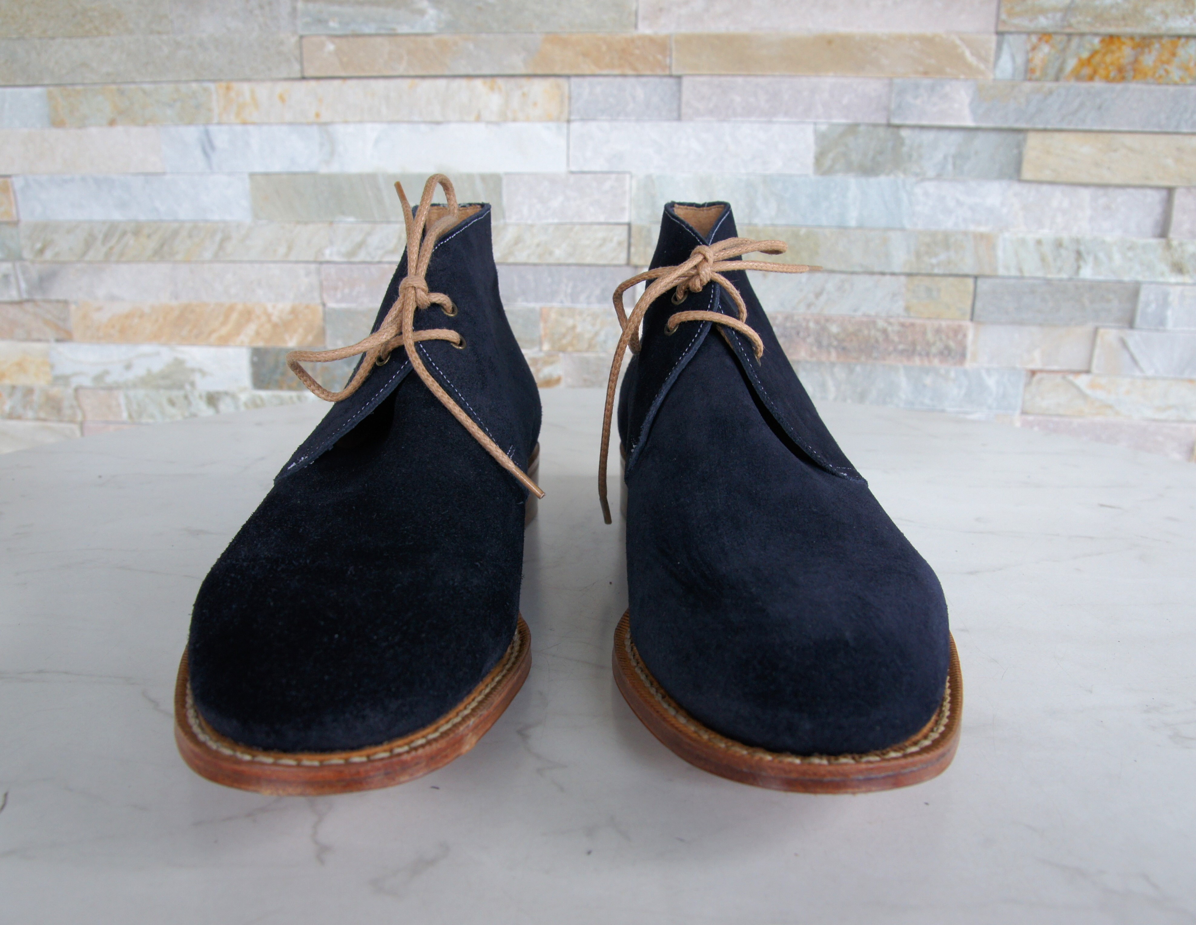 Church's booties lace-up shoes castoro Sahara blue