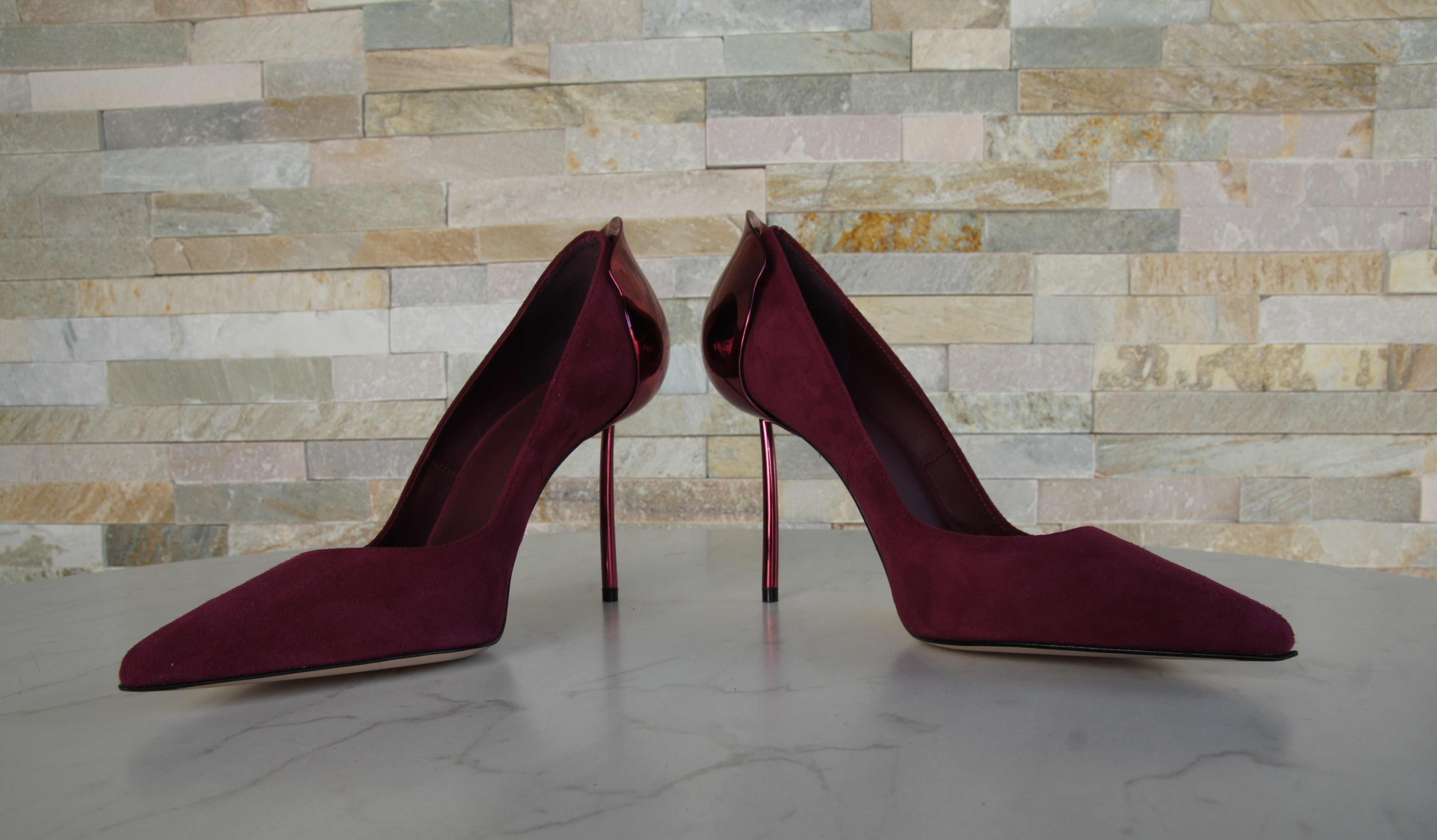Le Silla Pumps High Heels Wildleder violett