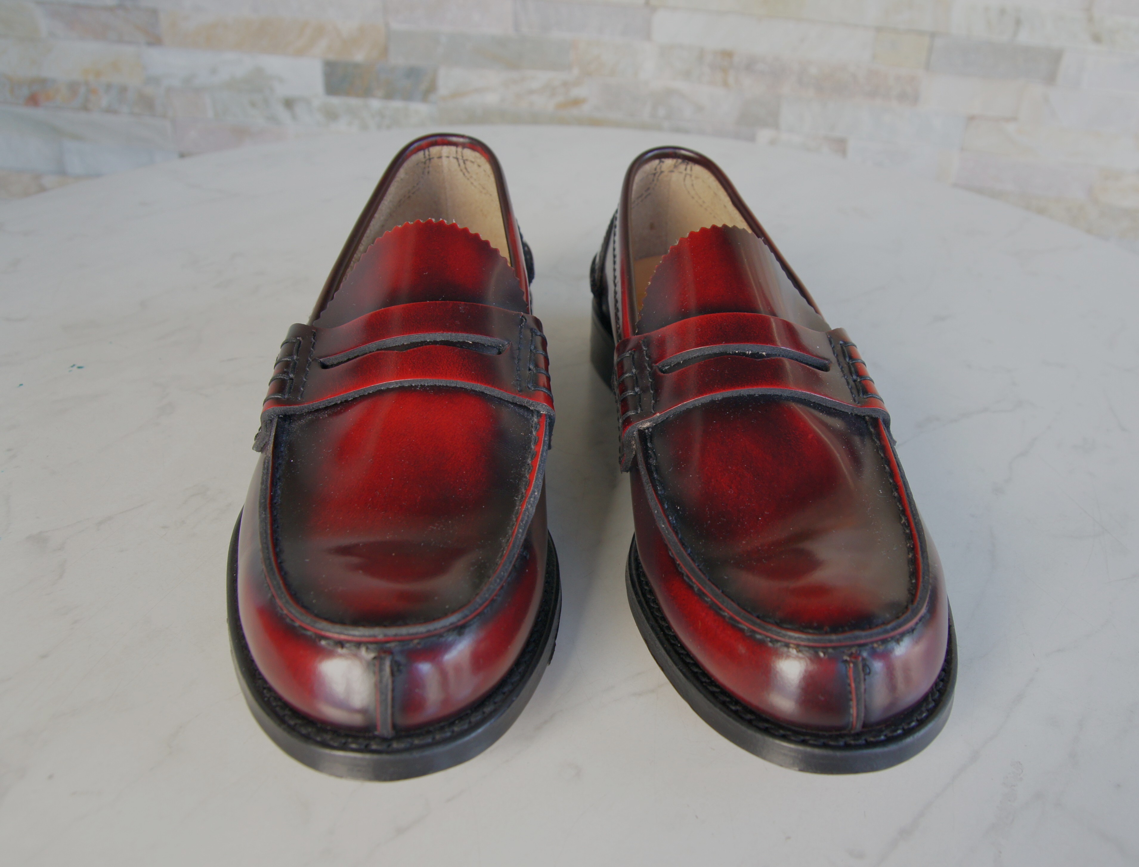 Church's loafers slipper business shoes Tunbridge burgundy