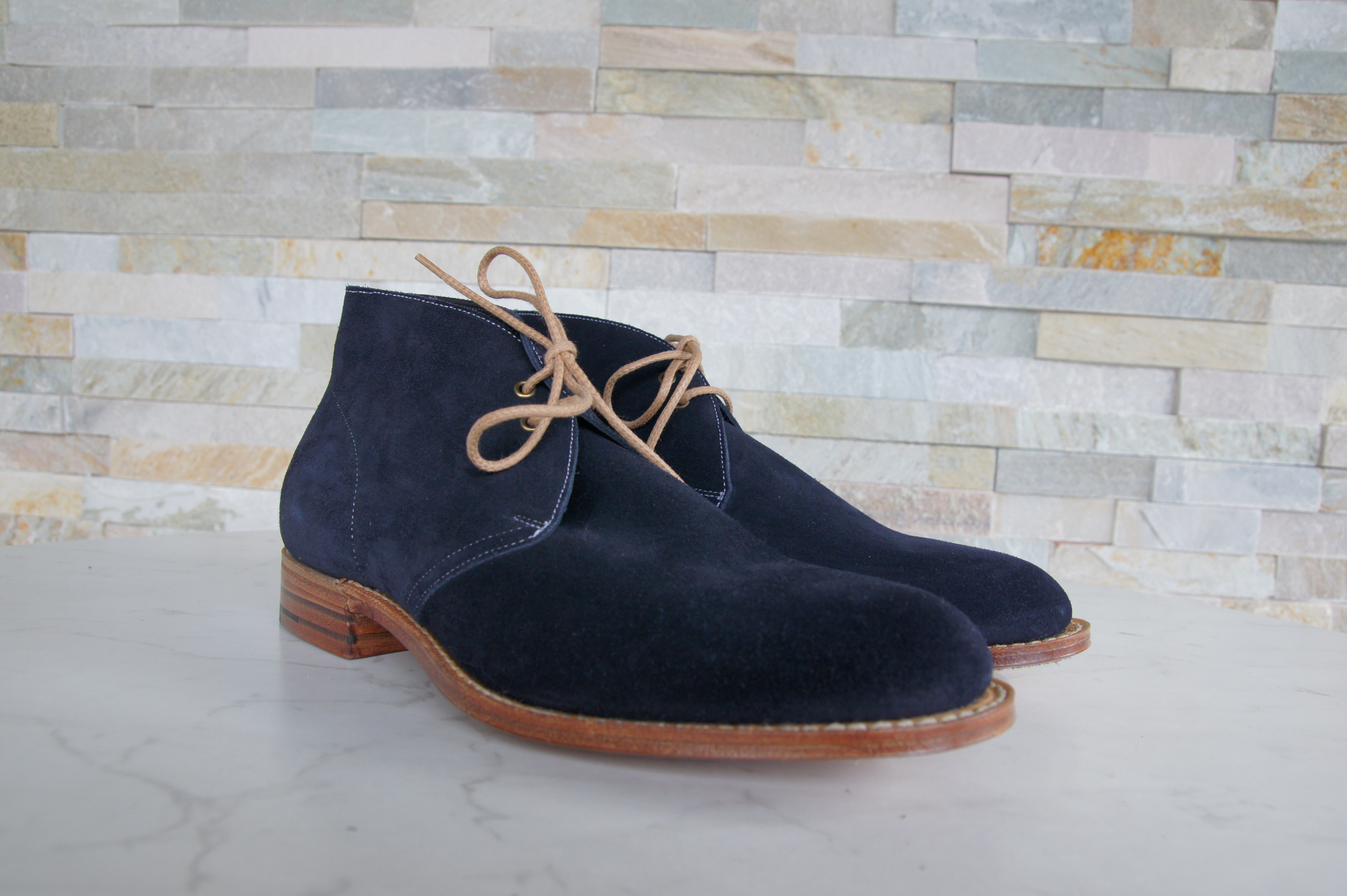 Church's booties lace-up shoes castoro Sahara blue