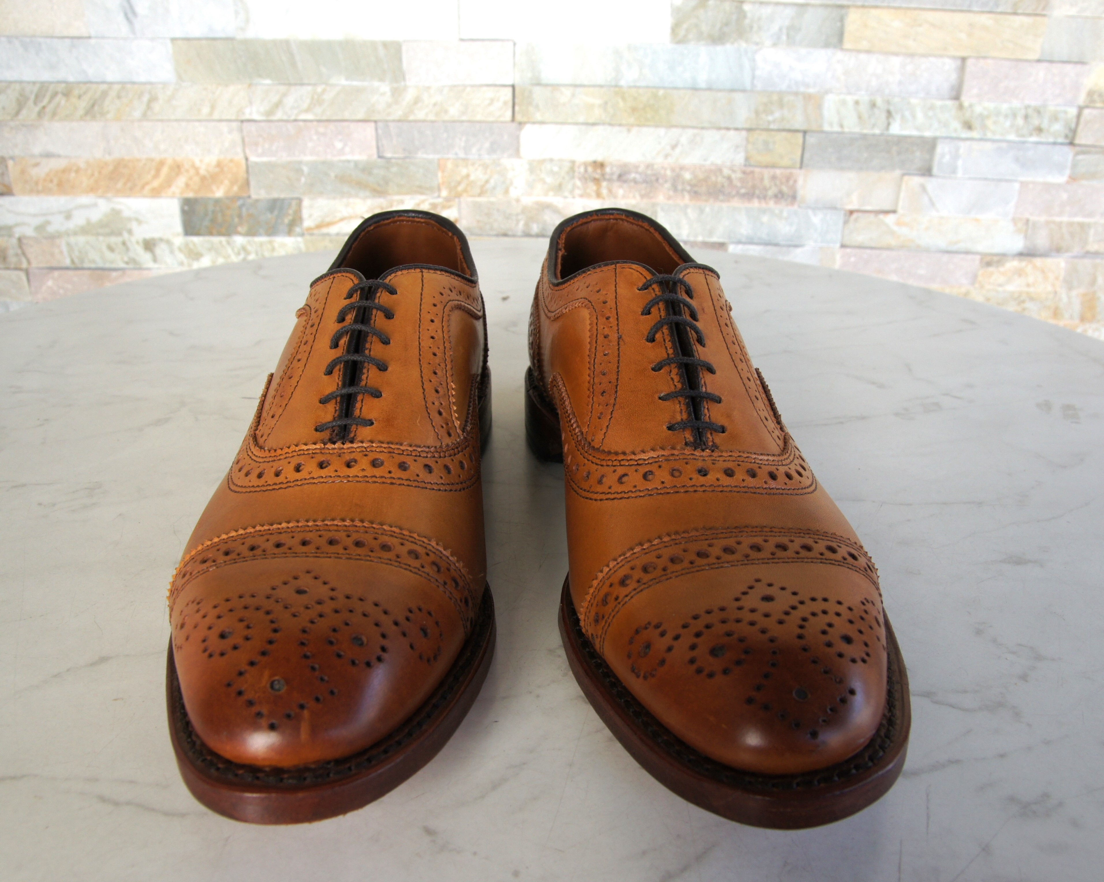 Allen Edmonds Schnürschuhe Halbschuhe Strand walnuß
