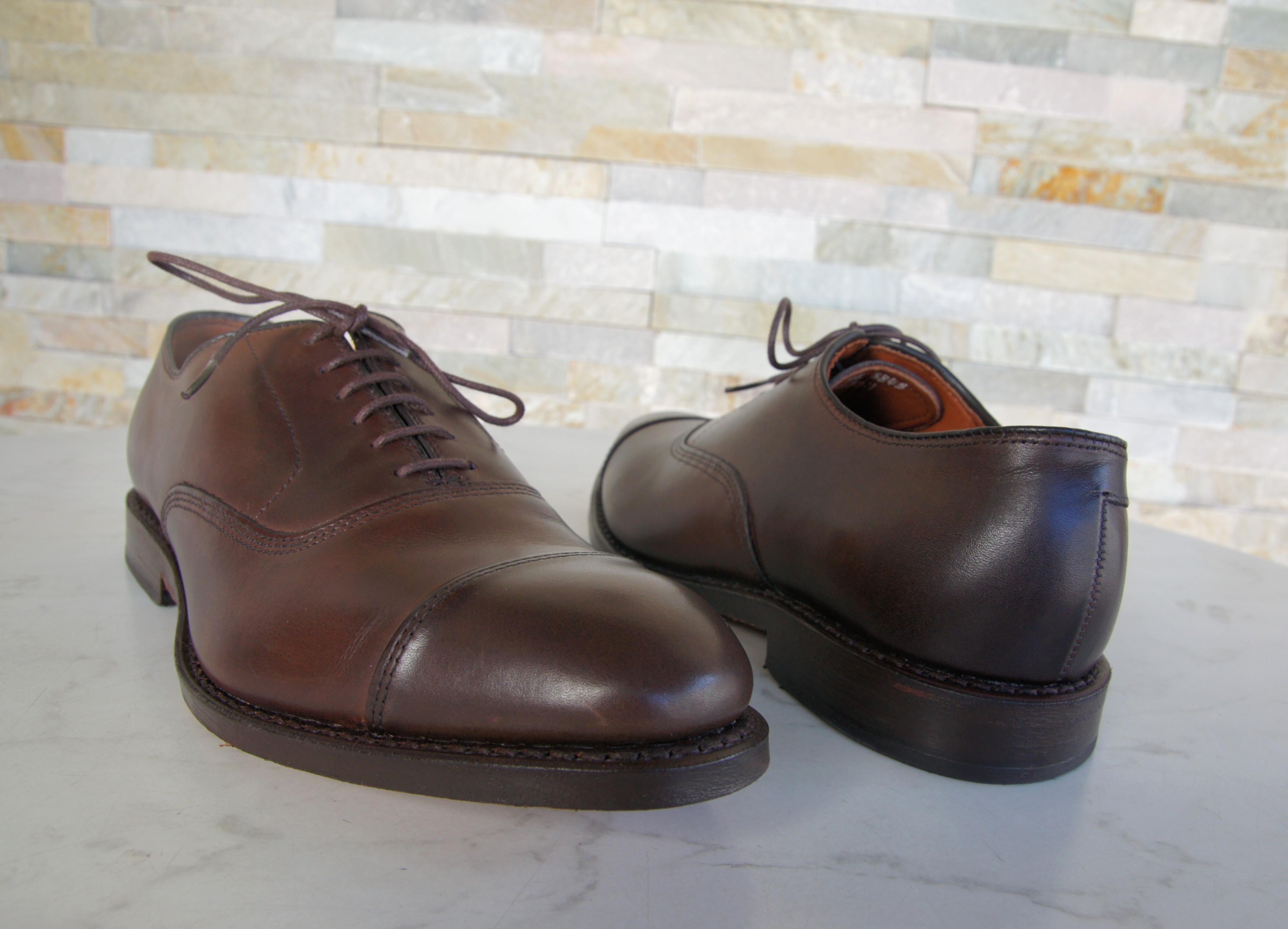 Allen Edmonds Schnürschuhe Halbschuhe Park Avenue dunkelbraun