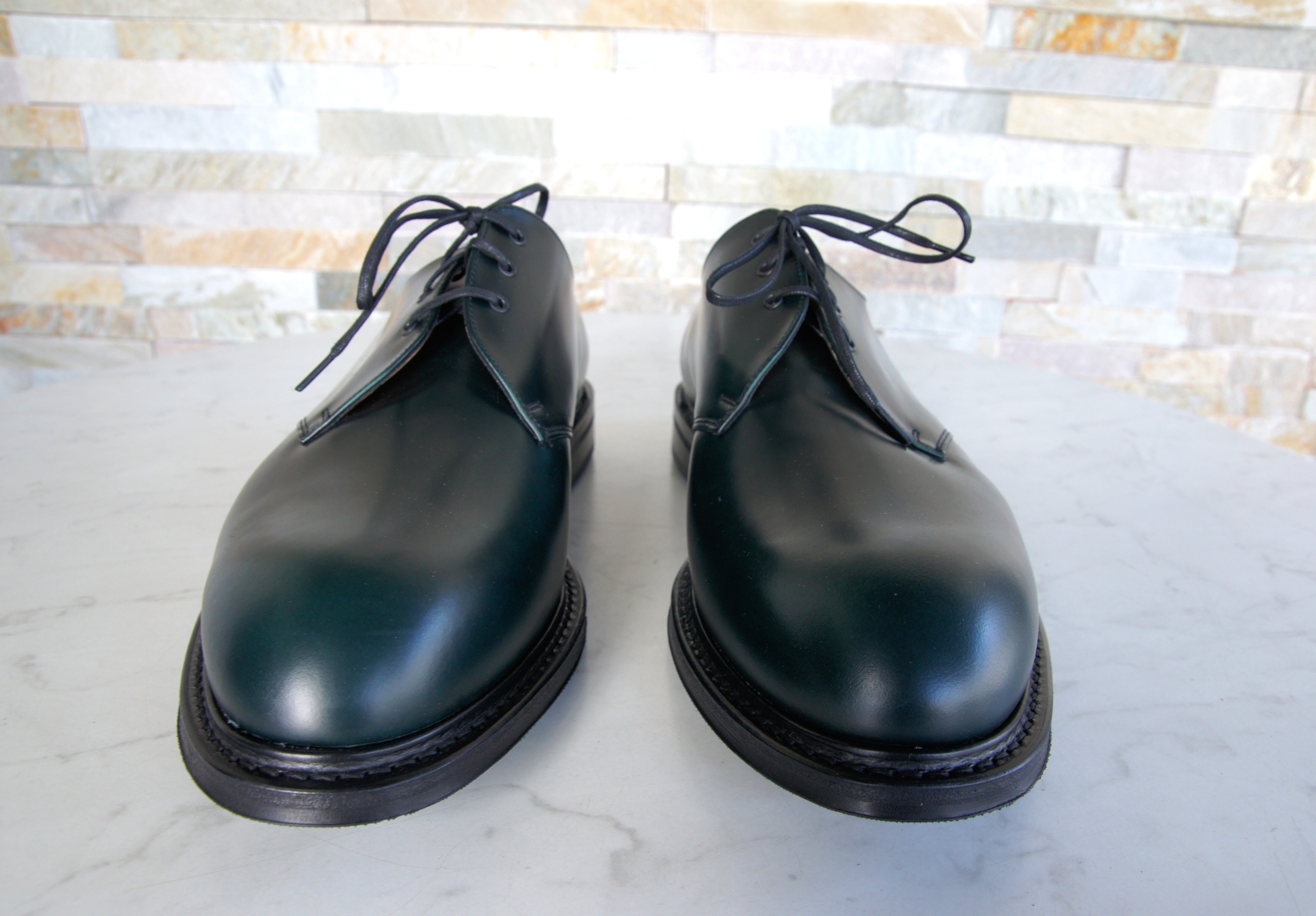 Church's lace -up shoes business Stance dark green