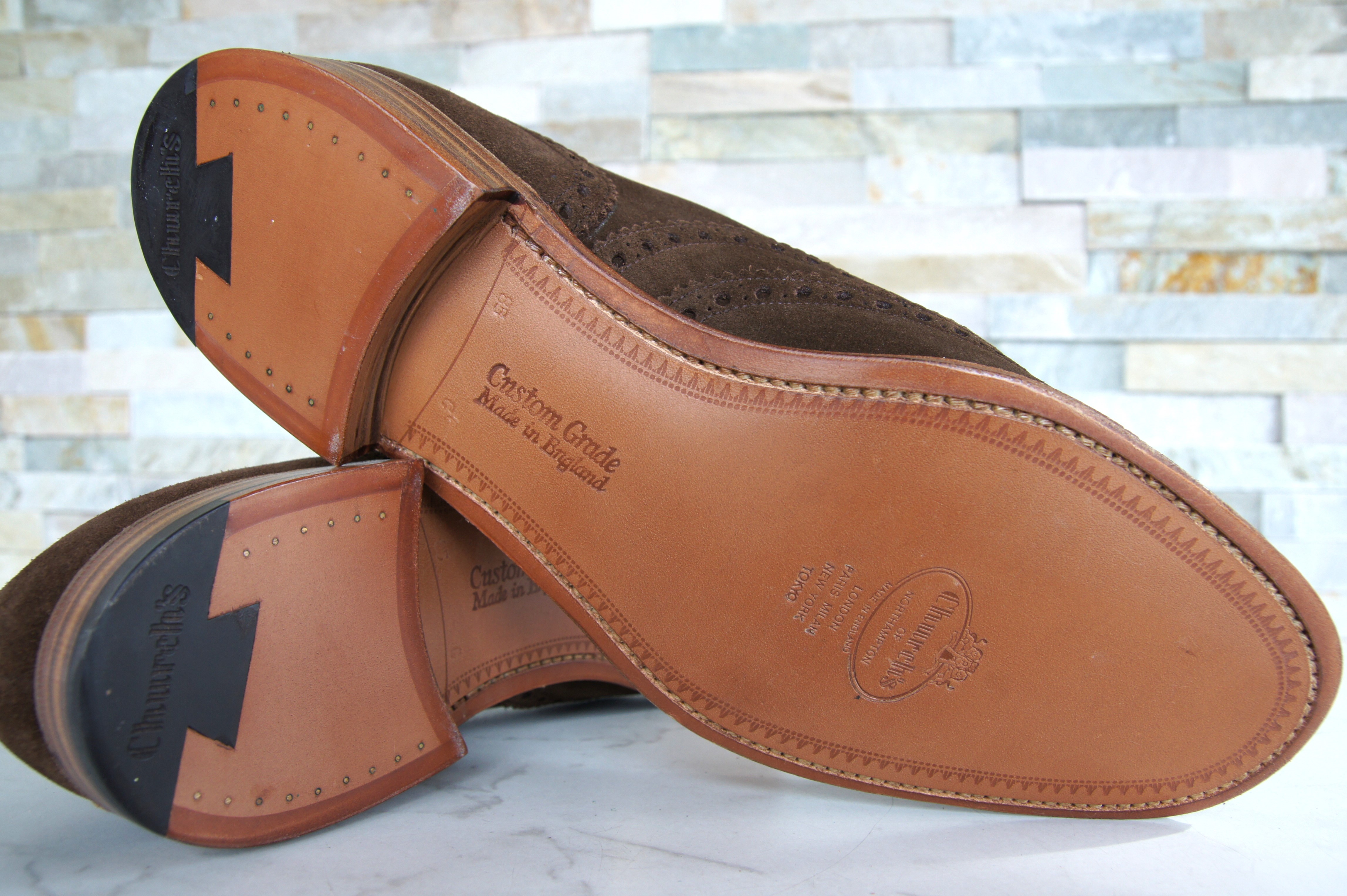 Church's lace -up shoes business suede BURWOOD 2 sigar