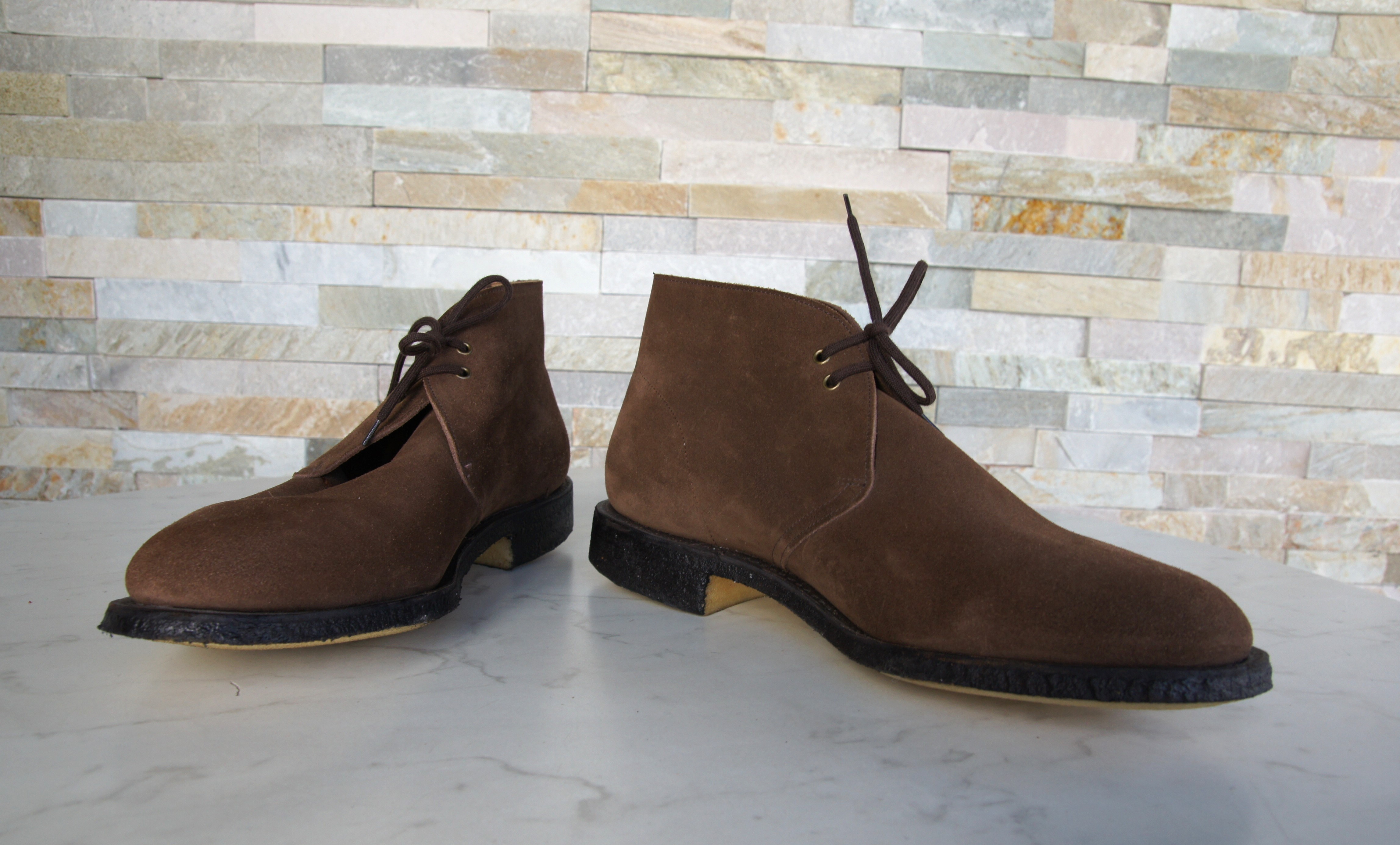 Church's booties lace-up shoes castoro Sahara sigar