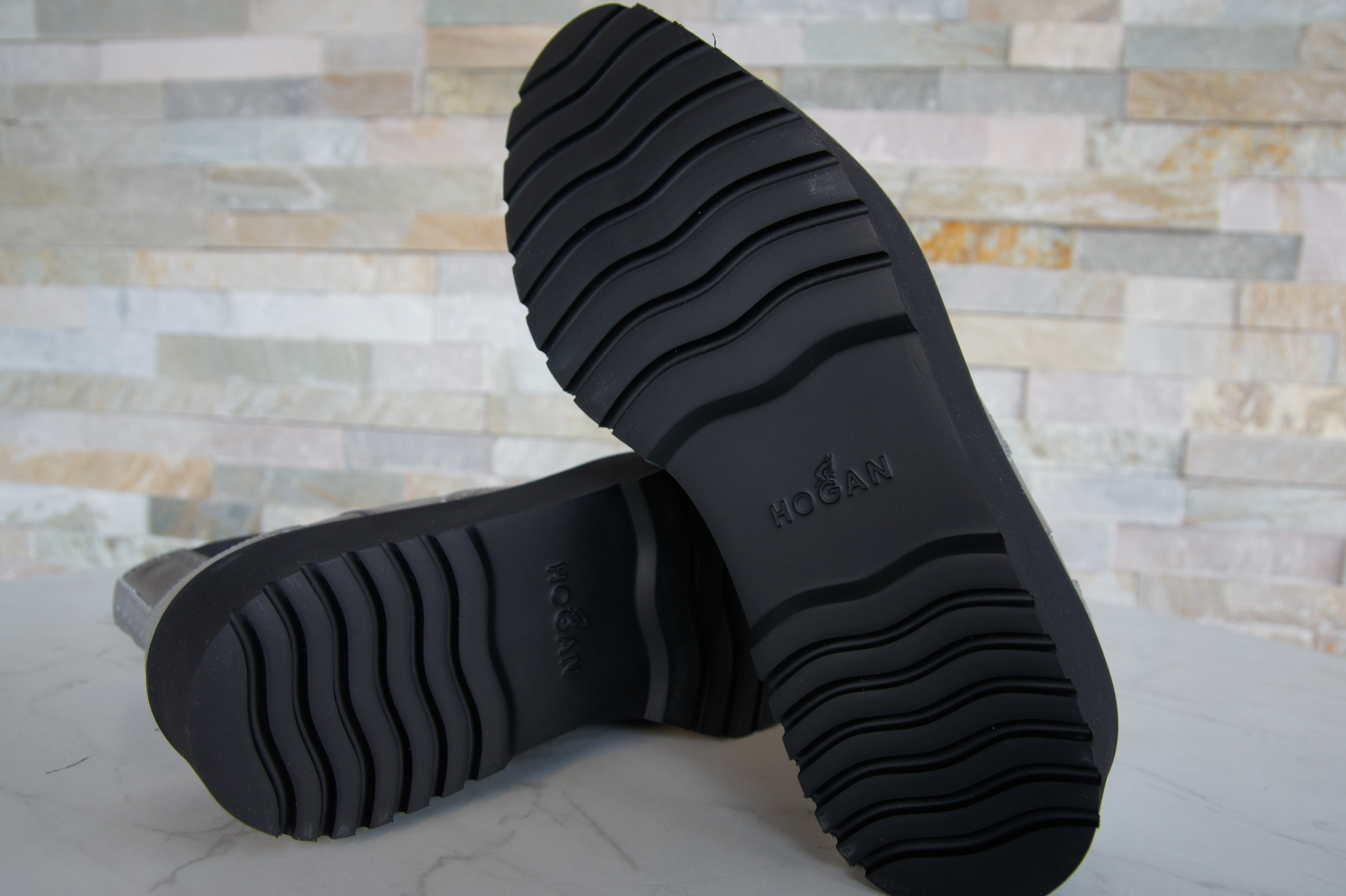 Hogan Plateau Chelsea Stiefeletten silber