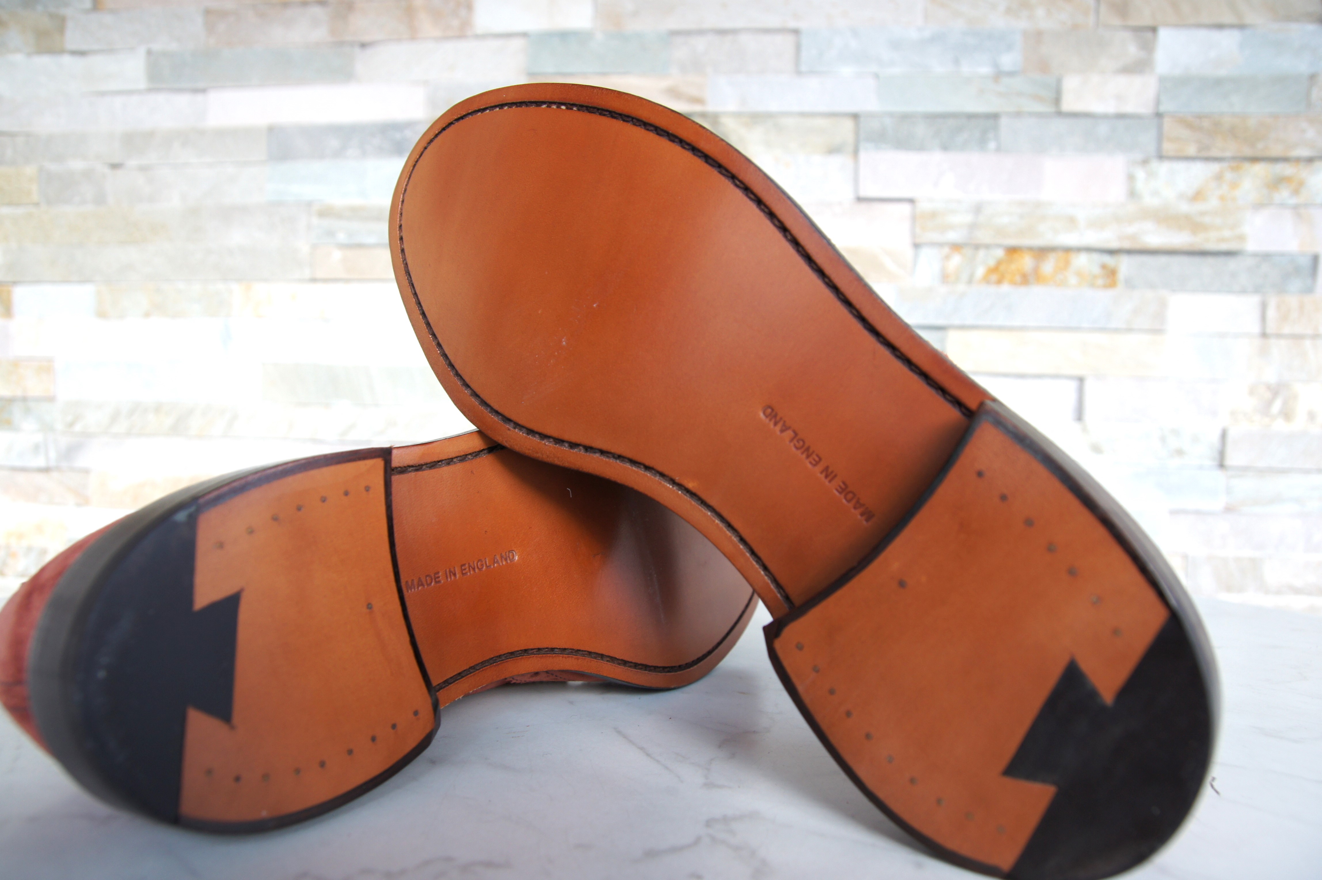 Tricker's Schnürschuhe Halbschuhe Budapester Bourton Kirsche