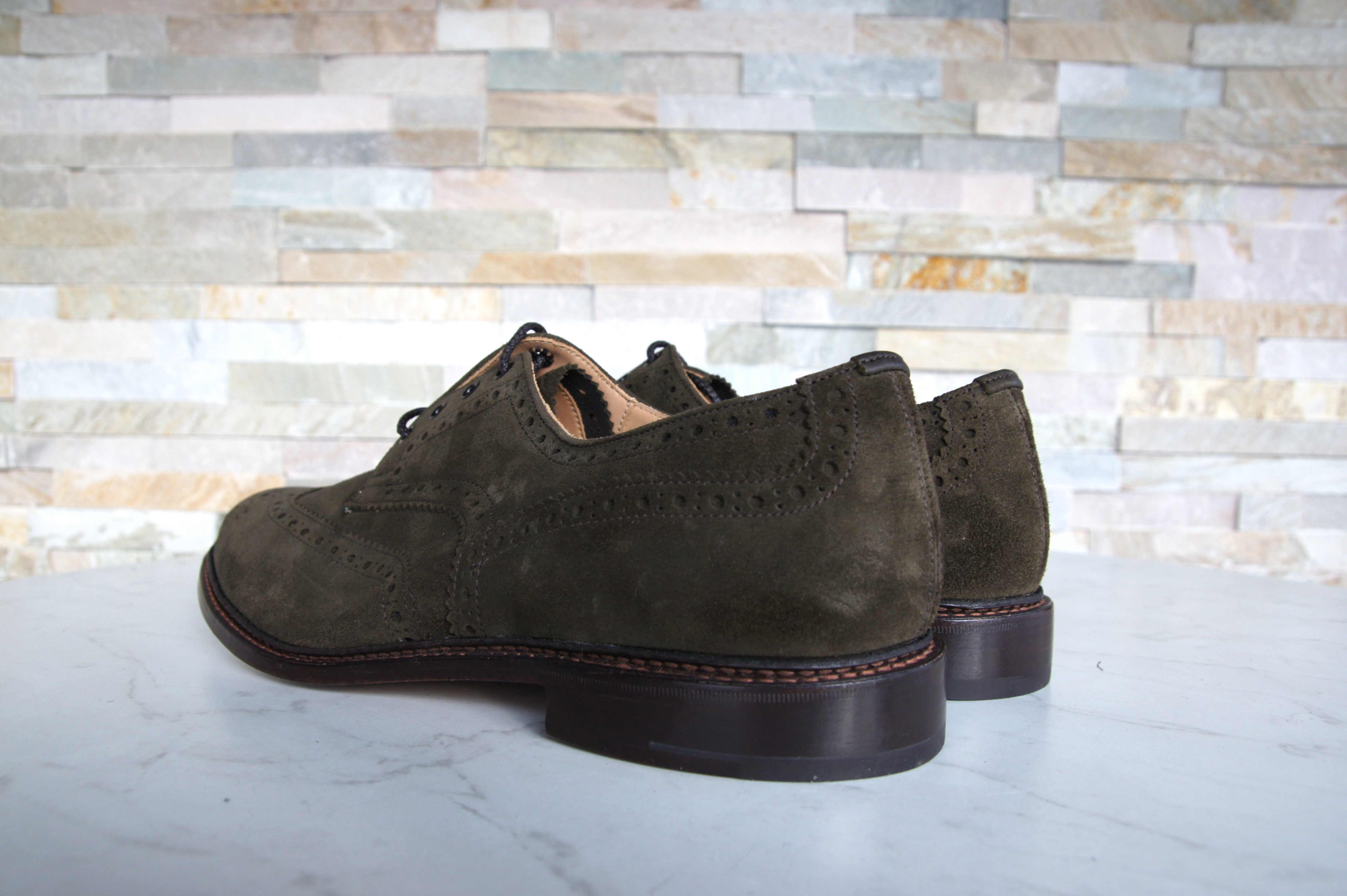 Tricker's Schnürschuhe Halbschuhe Budapester Bourton earth Erde