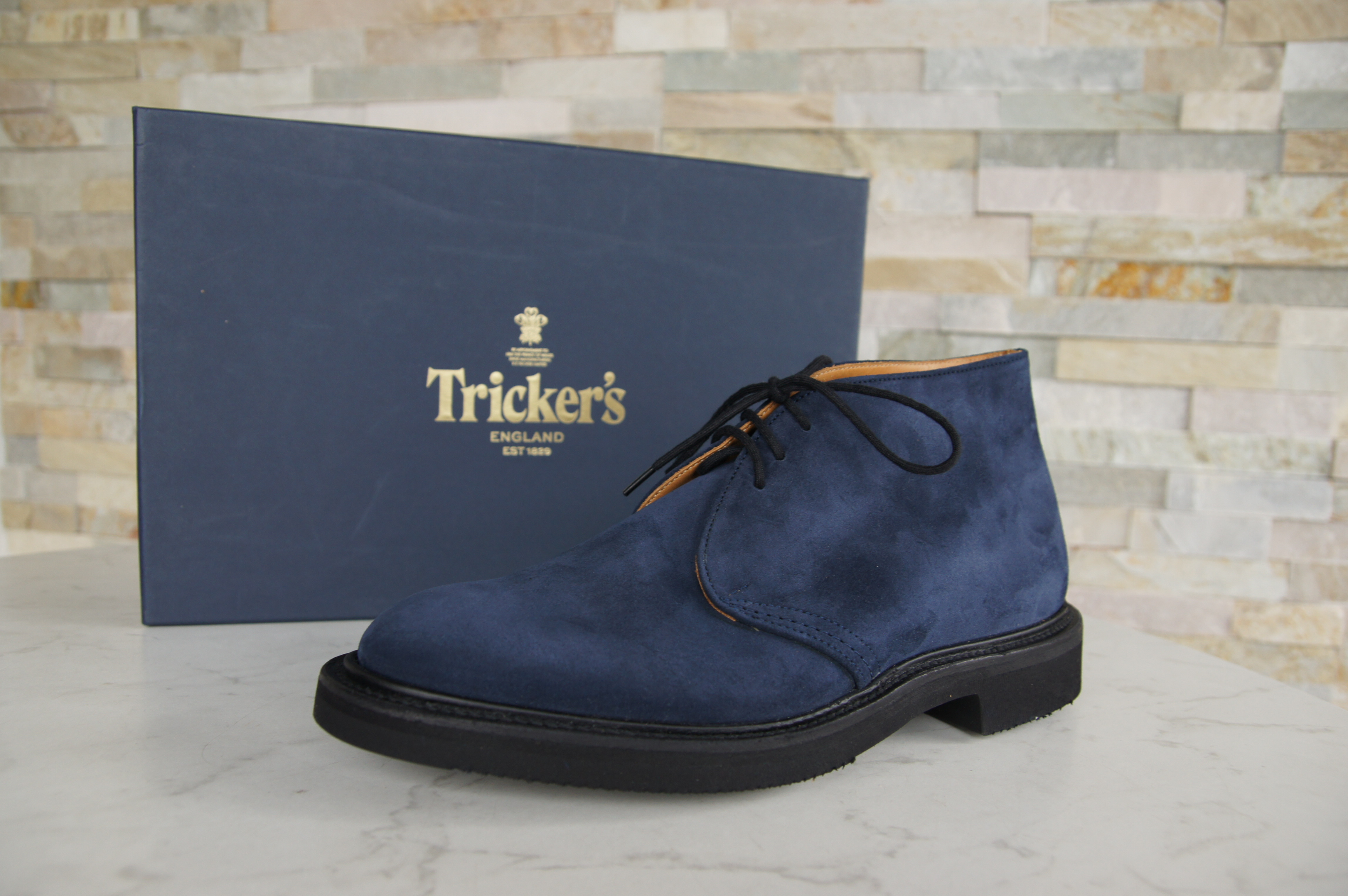 Tricker's ankle boots lace-up chukka Aldo midnight blue