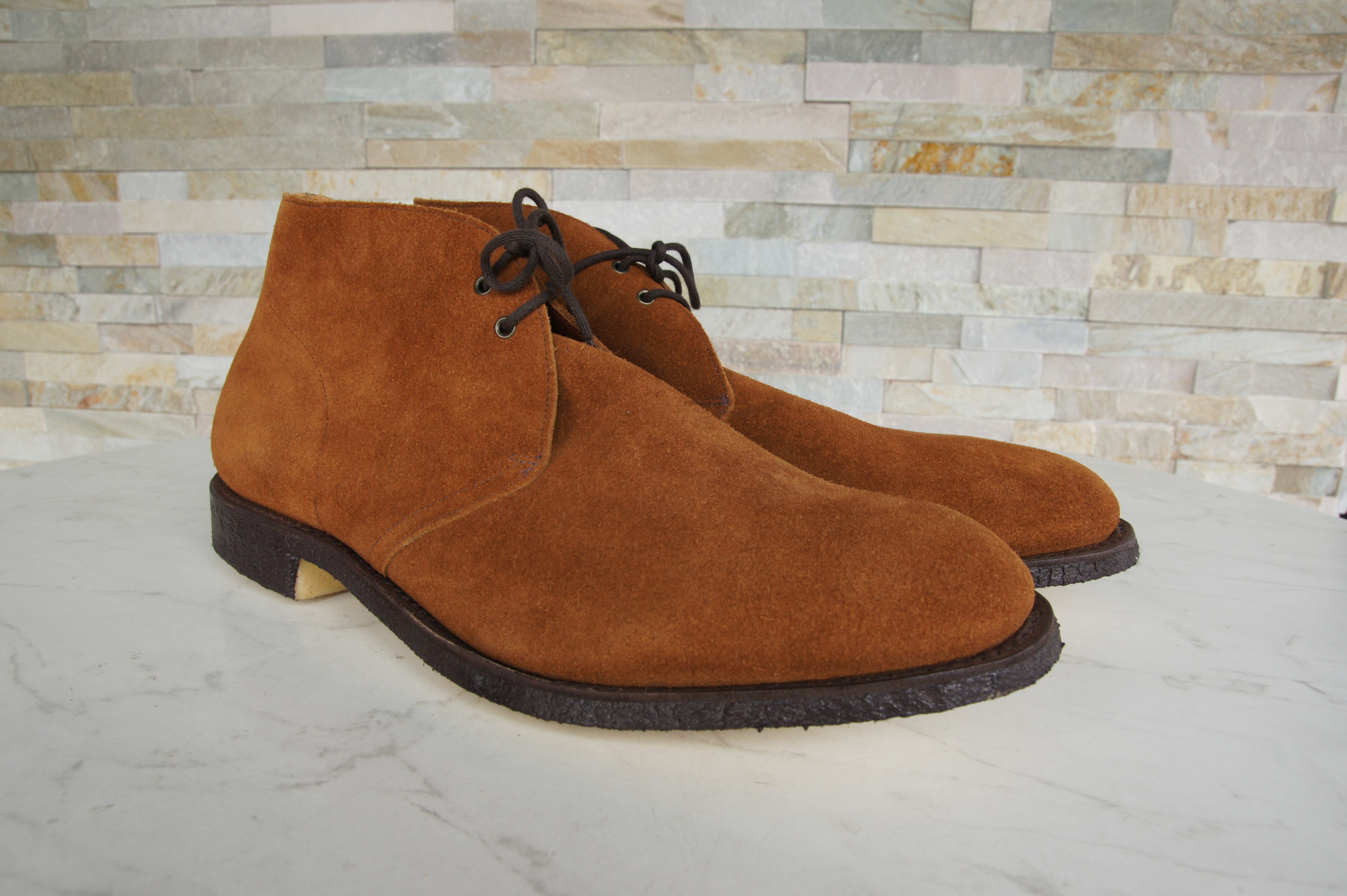 Church's booties lace-up shoes castoro Sahara tabacco