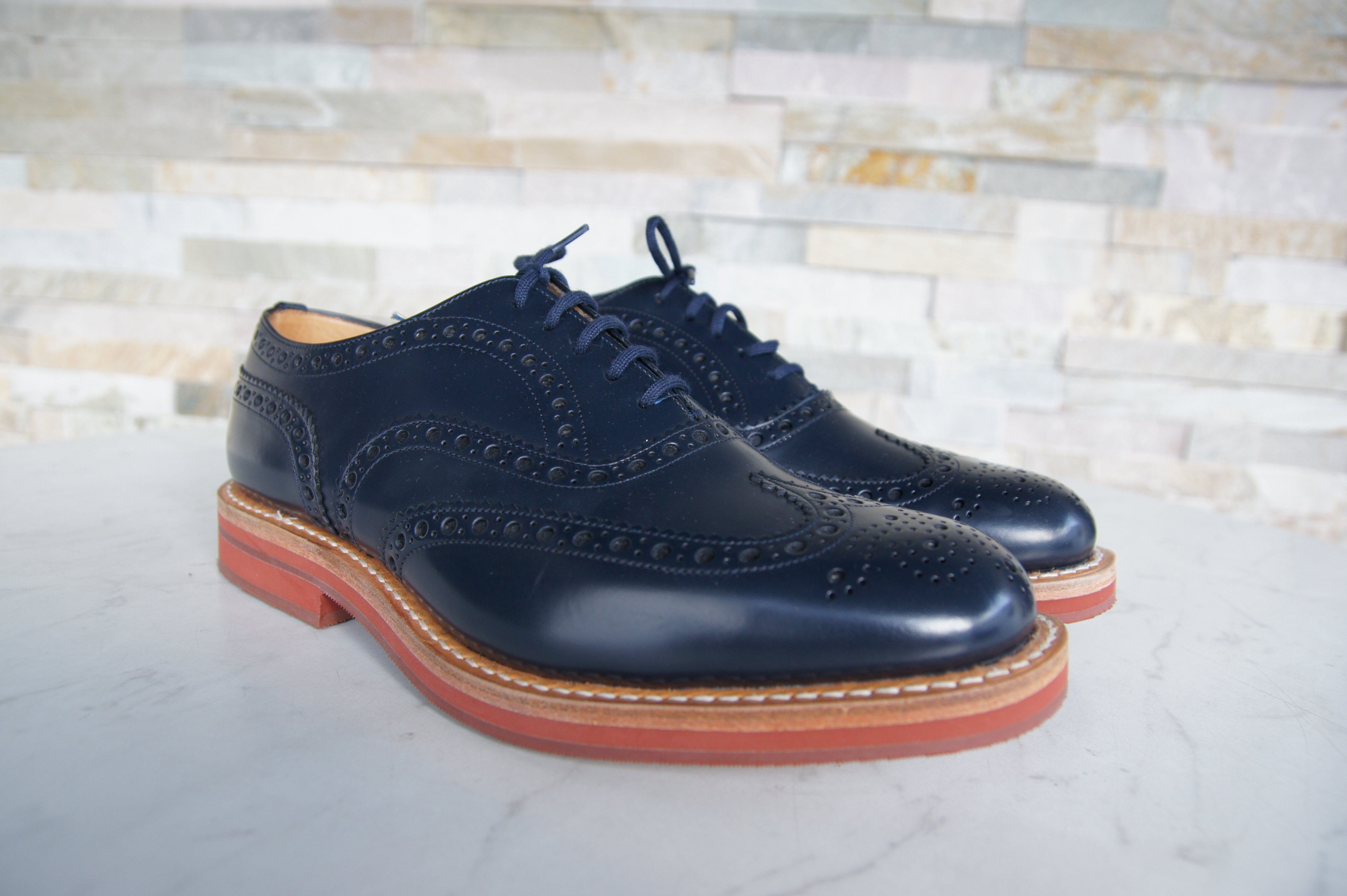 Church's Schnürschuhe Halbschuhe Downish blau