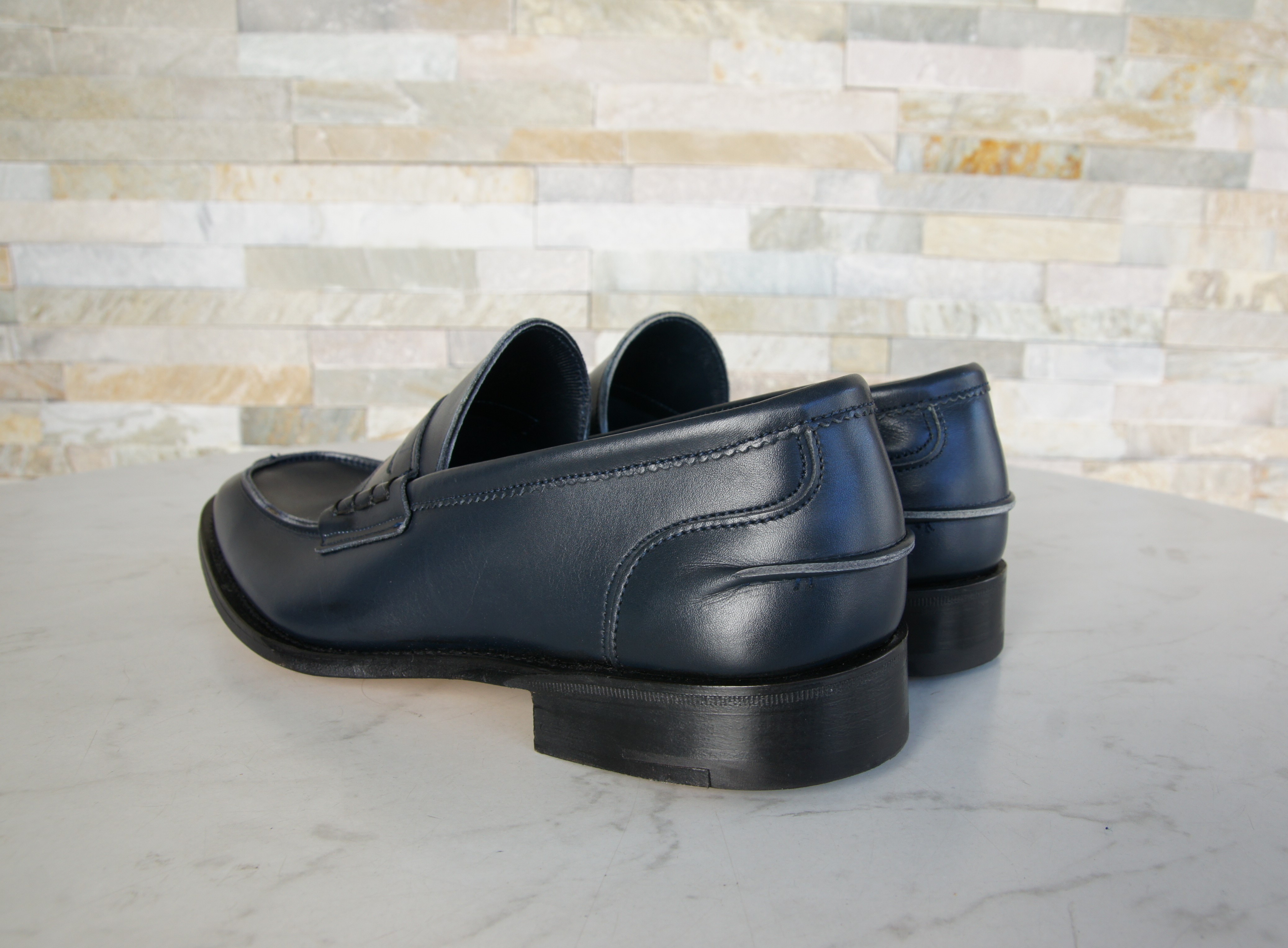 Tricker's lace-up shoes low shoes Jake navy blue