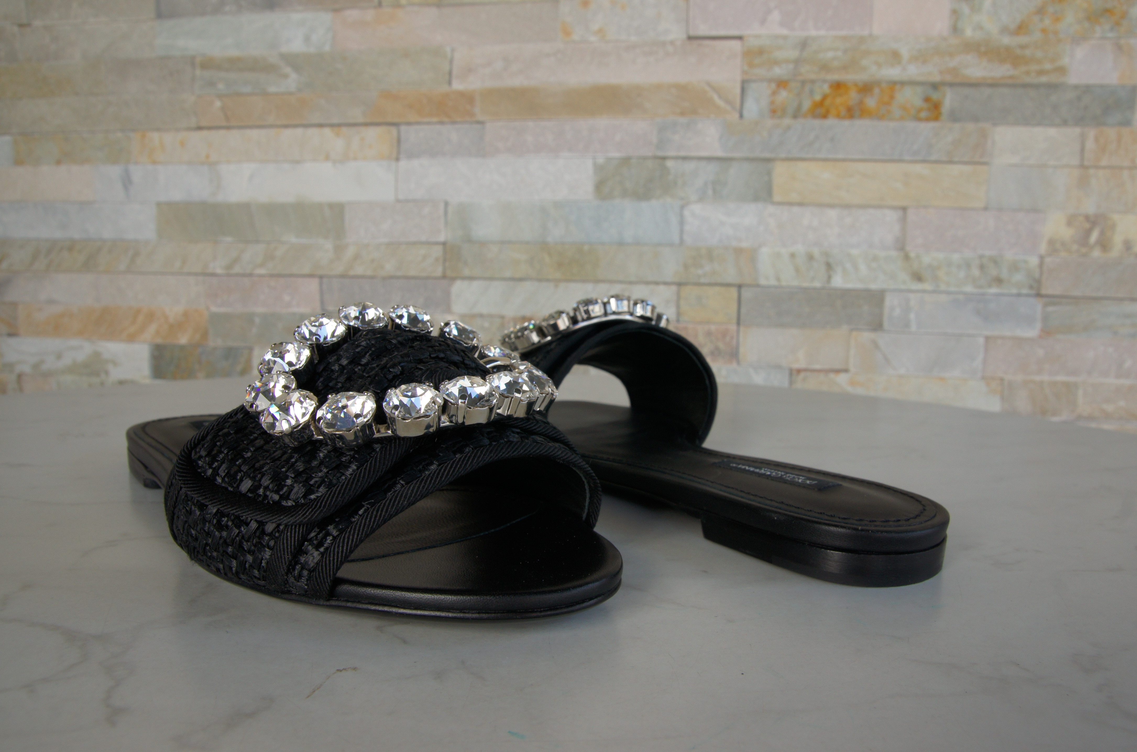 Dolce & Gabbana D&G mules sliders sandals black