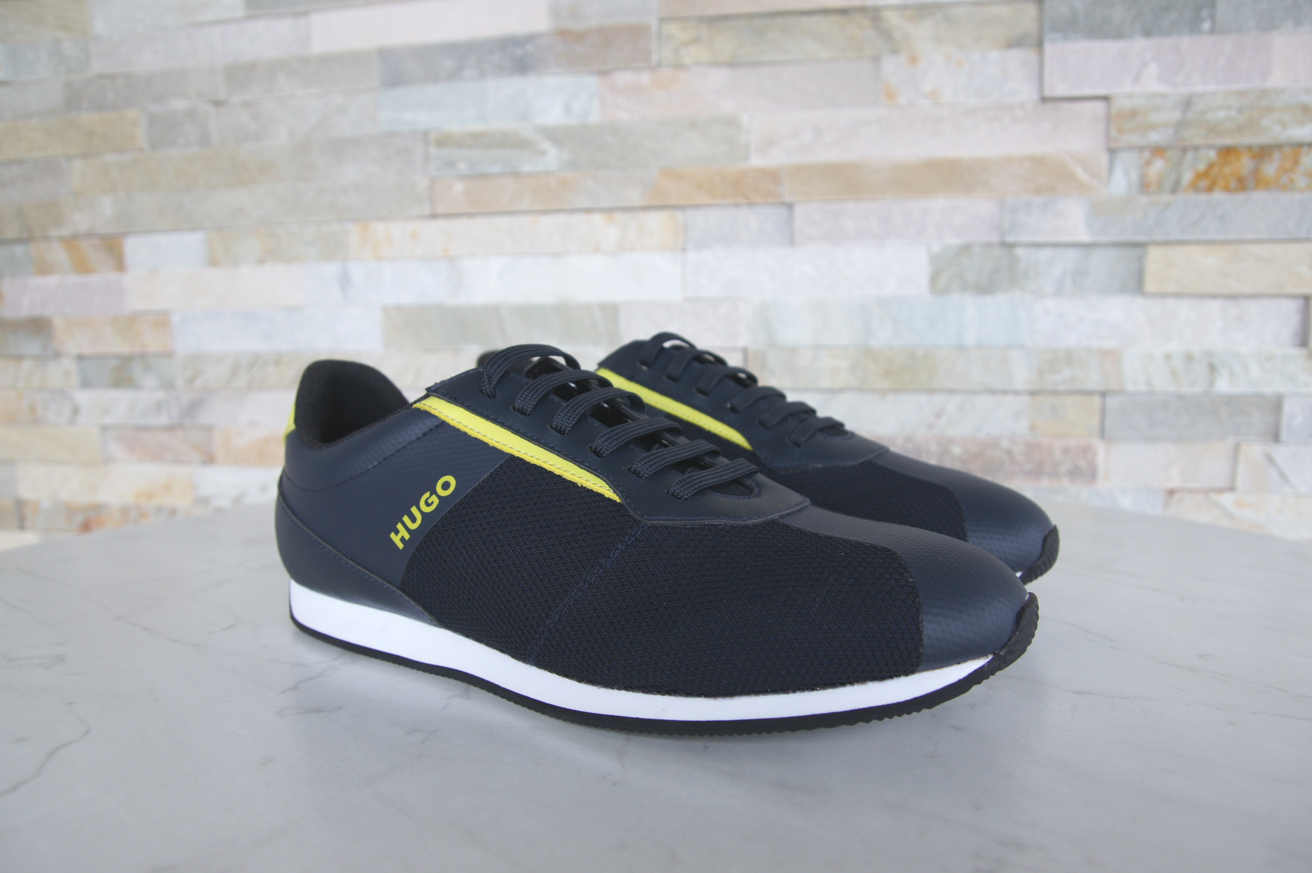 HUGO sneakers lace-up shoes BOSS dark blue
