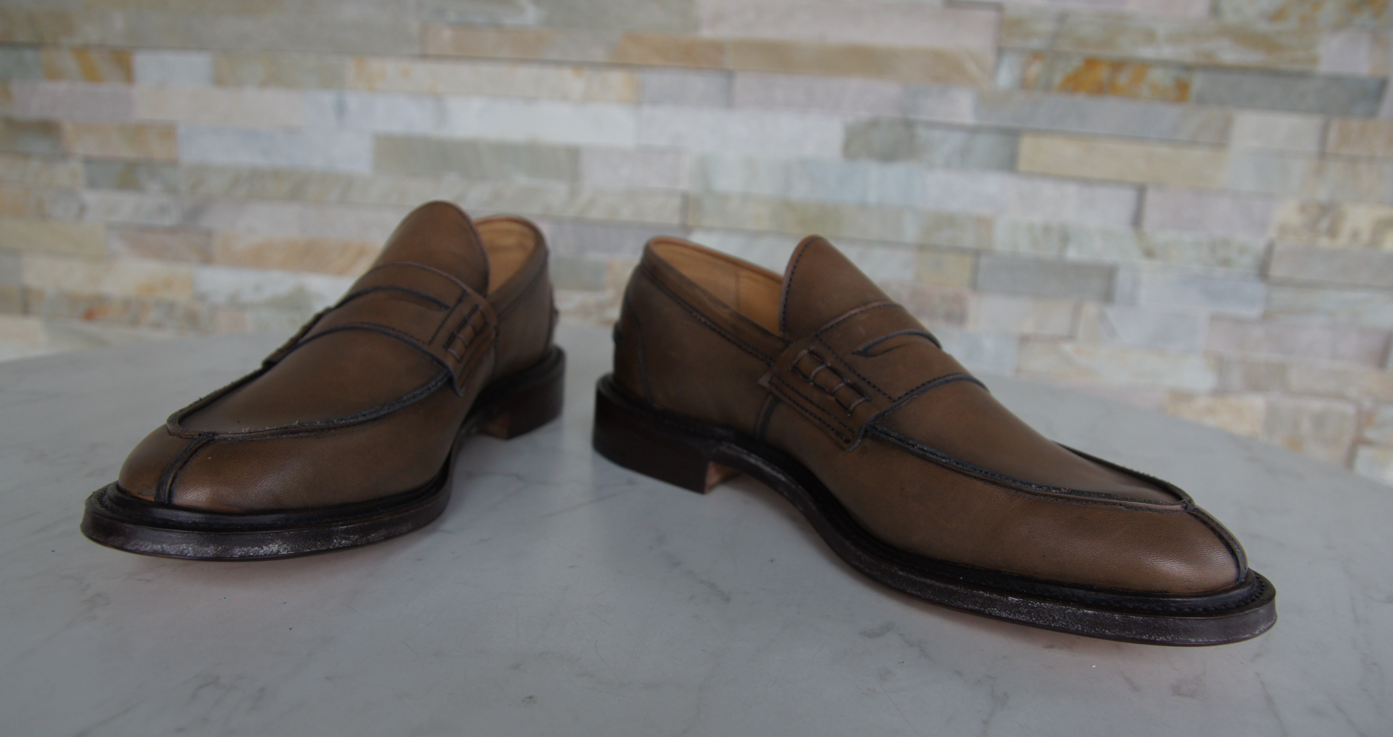 Tricker's Slipper Mokassins Eva Kaffee
