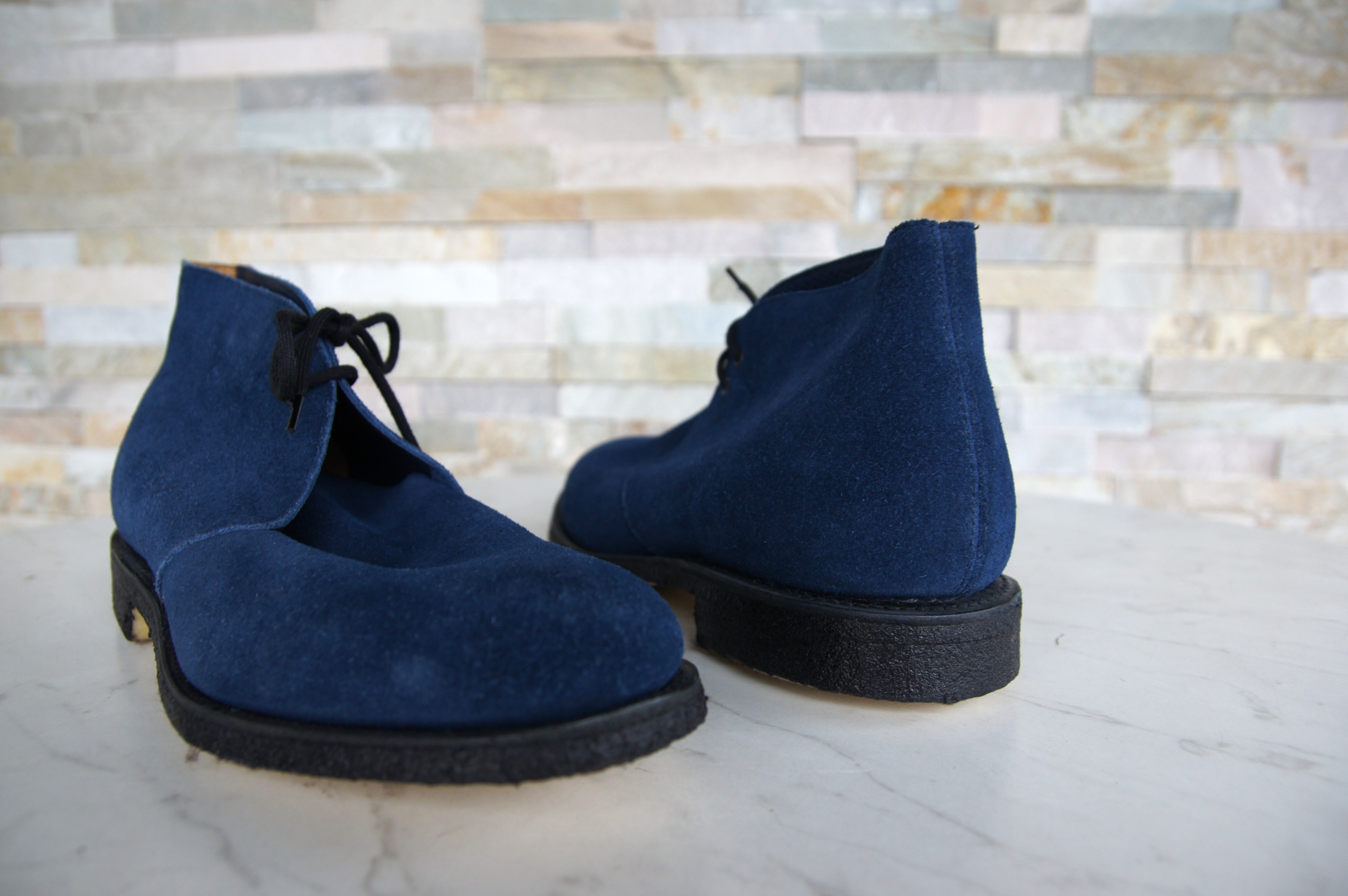 Church's booties lace-up shoes castoro Sahara blue