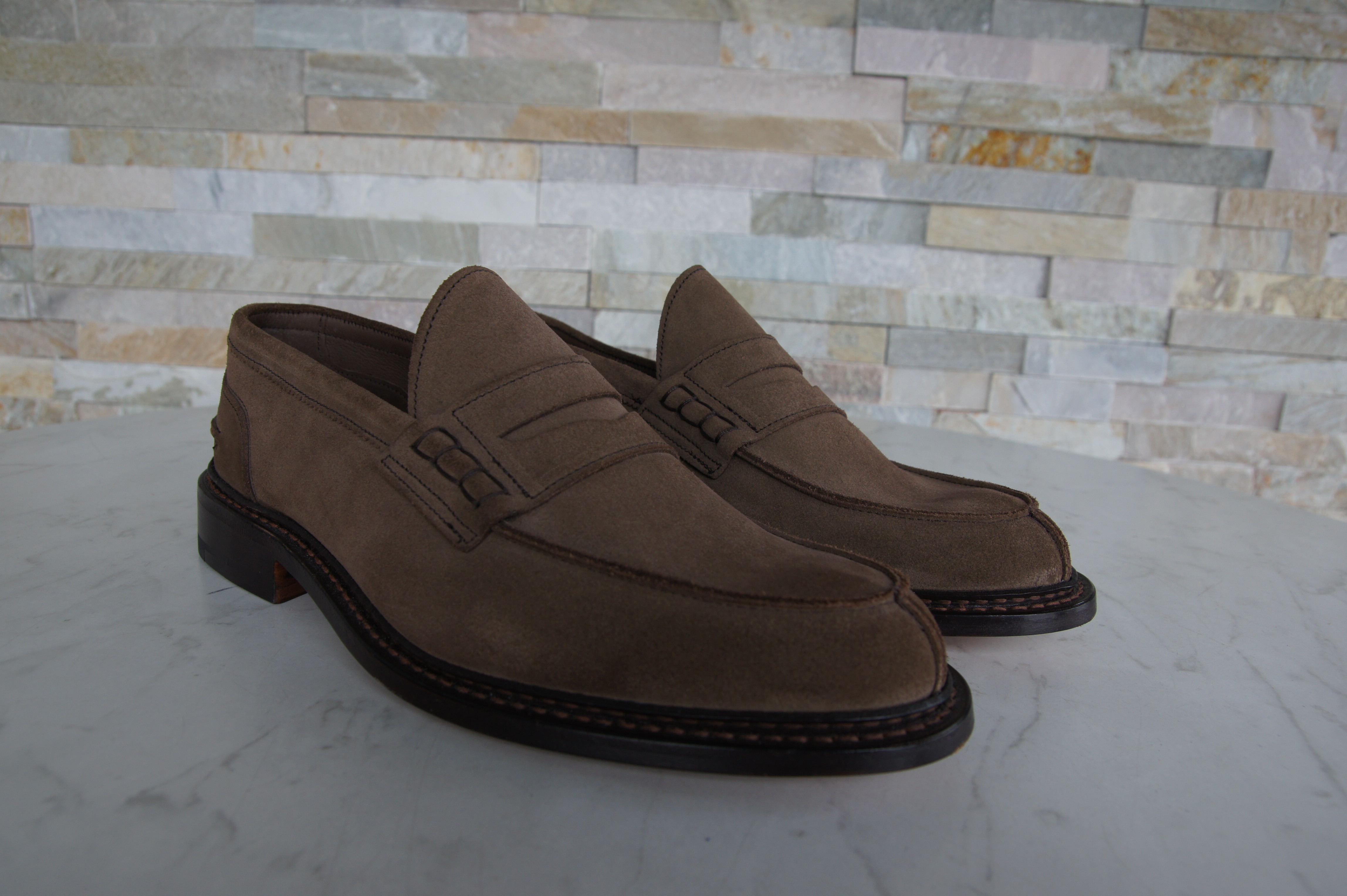 Tricker's Slipper Halbschuhe Mokassins Adam braun