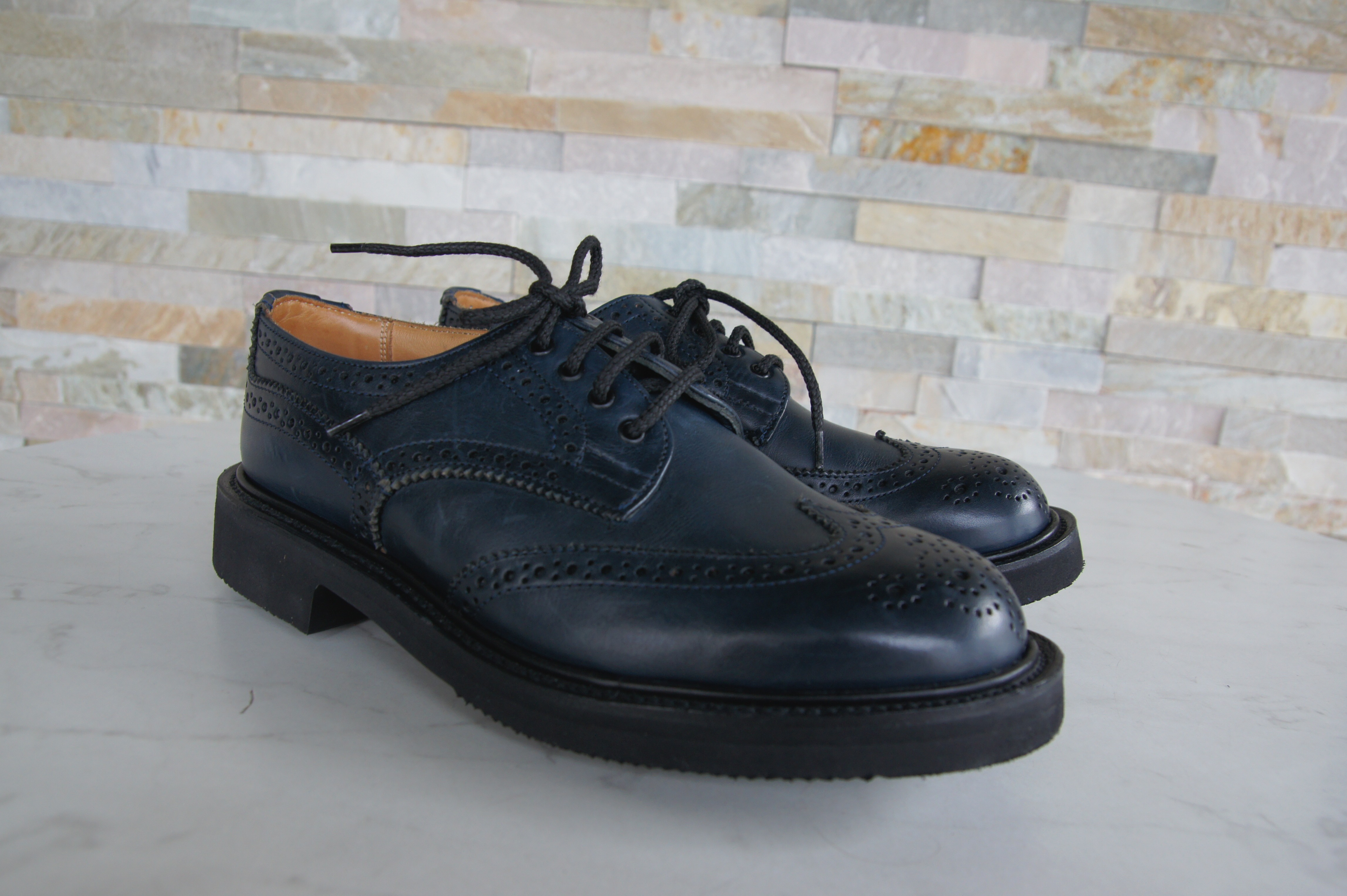 Tricker's Schnürschuhe Budapester Anne blau
