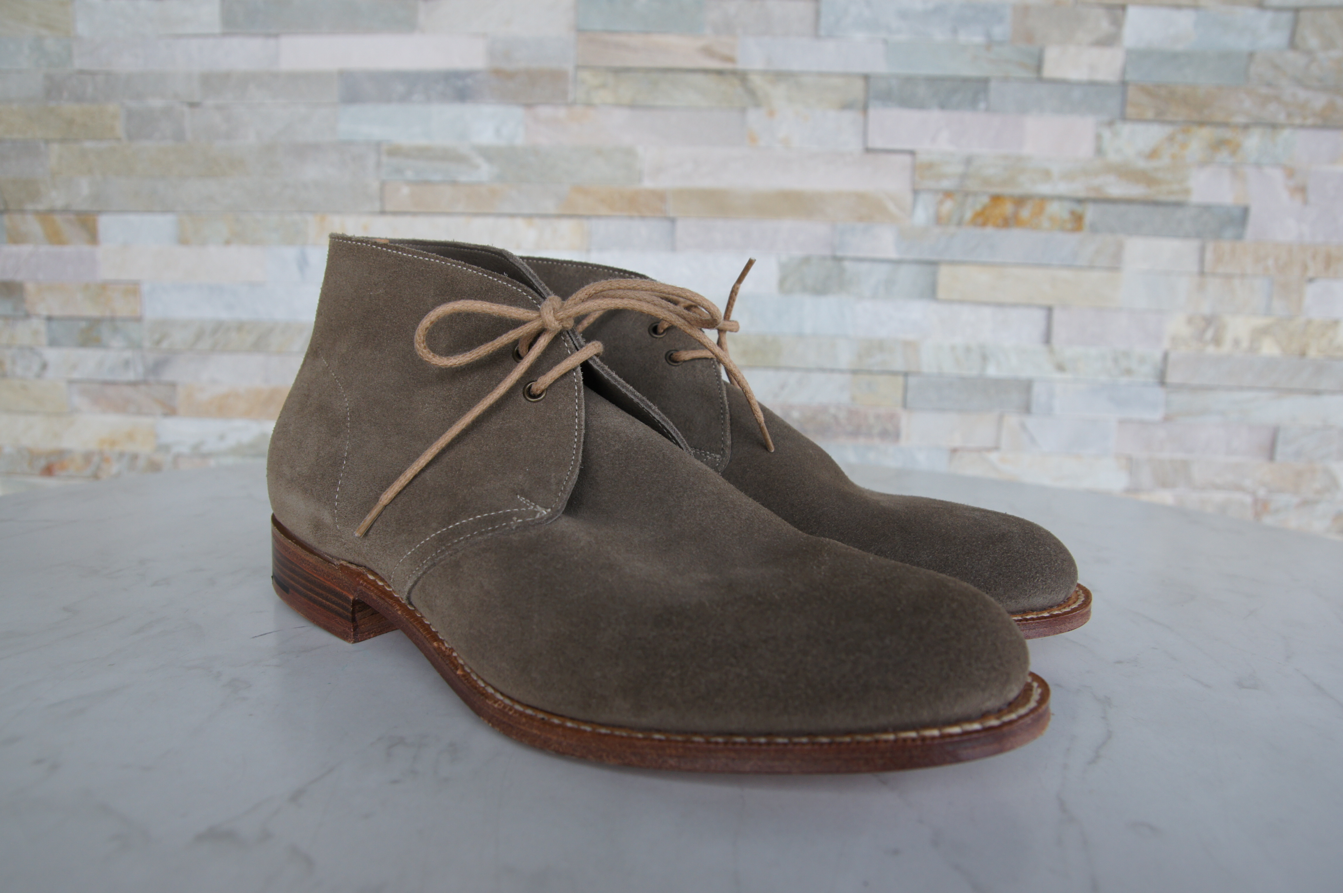Church's booties lace-up shoes castoro Sahara L mud