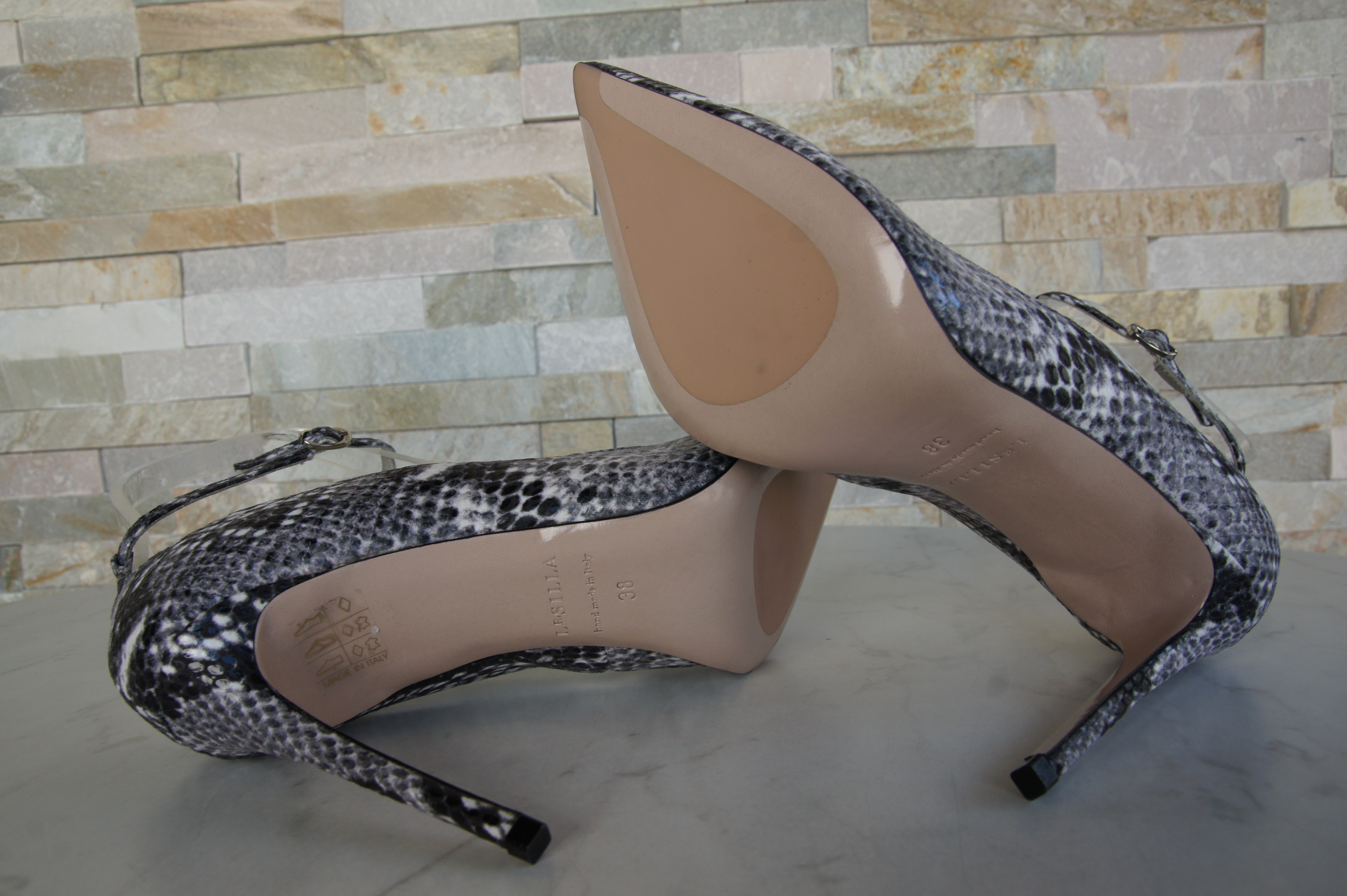 Le Silla pumps high heels snake marble
