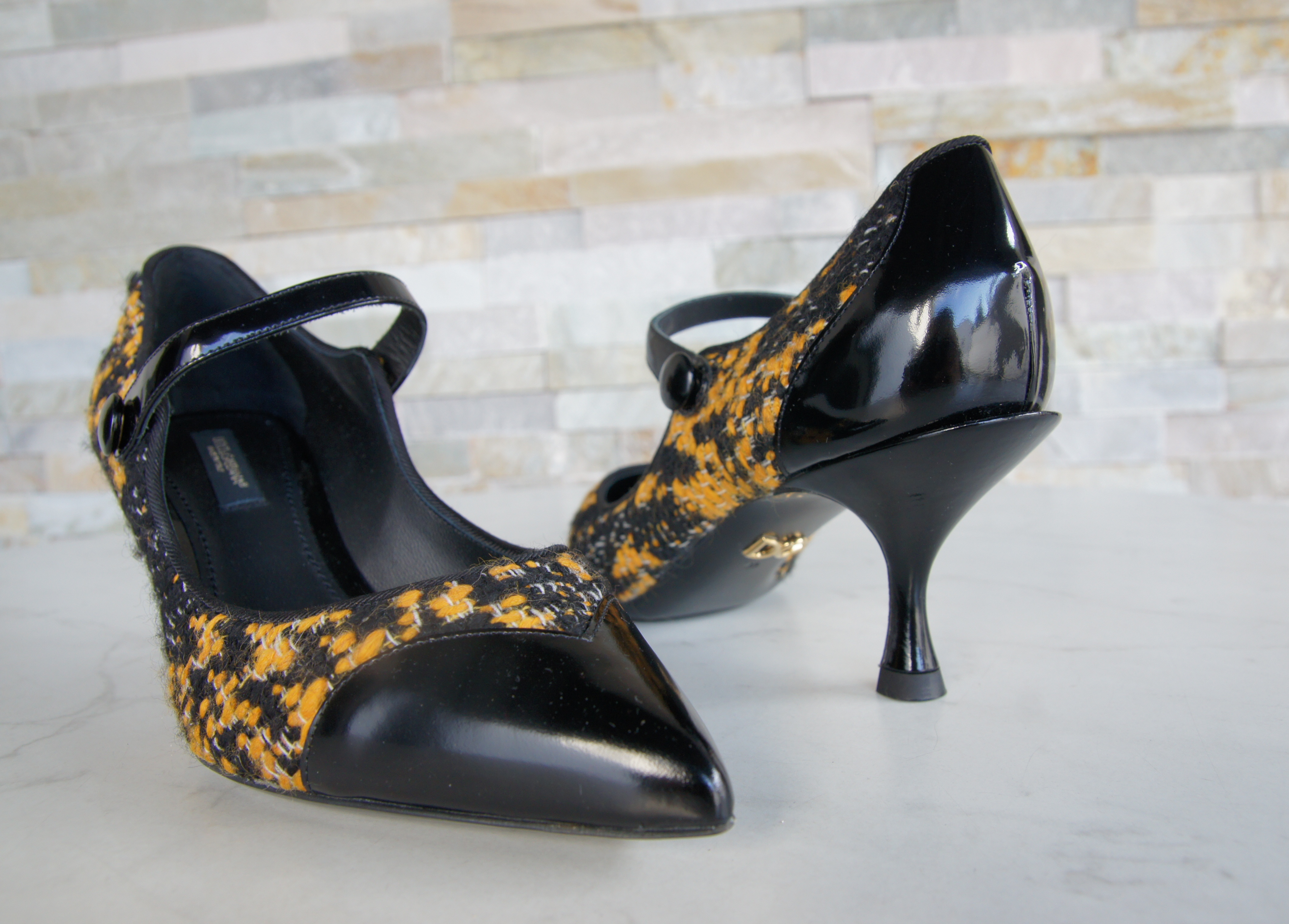 Dolce & Gabbana D&G pumps mary jane okra