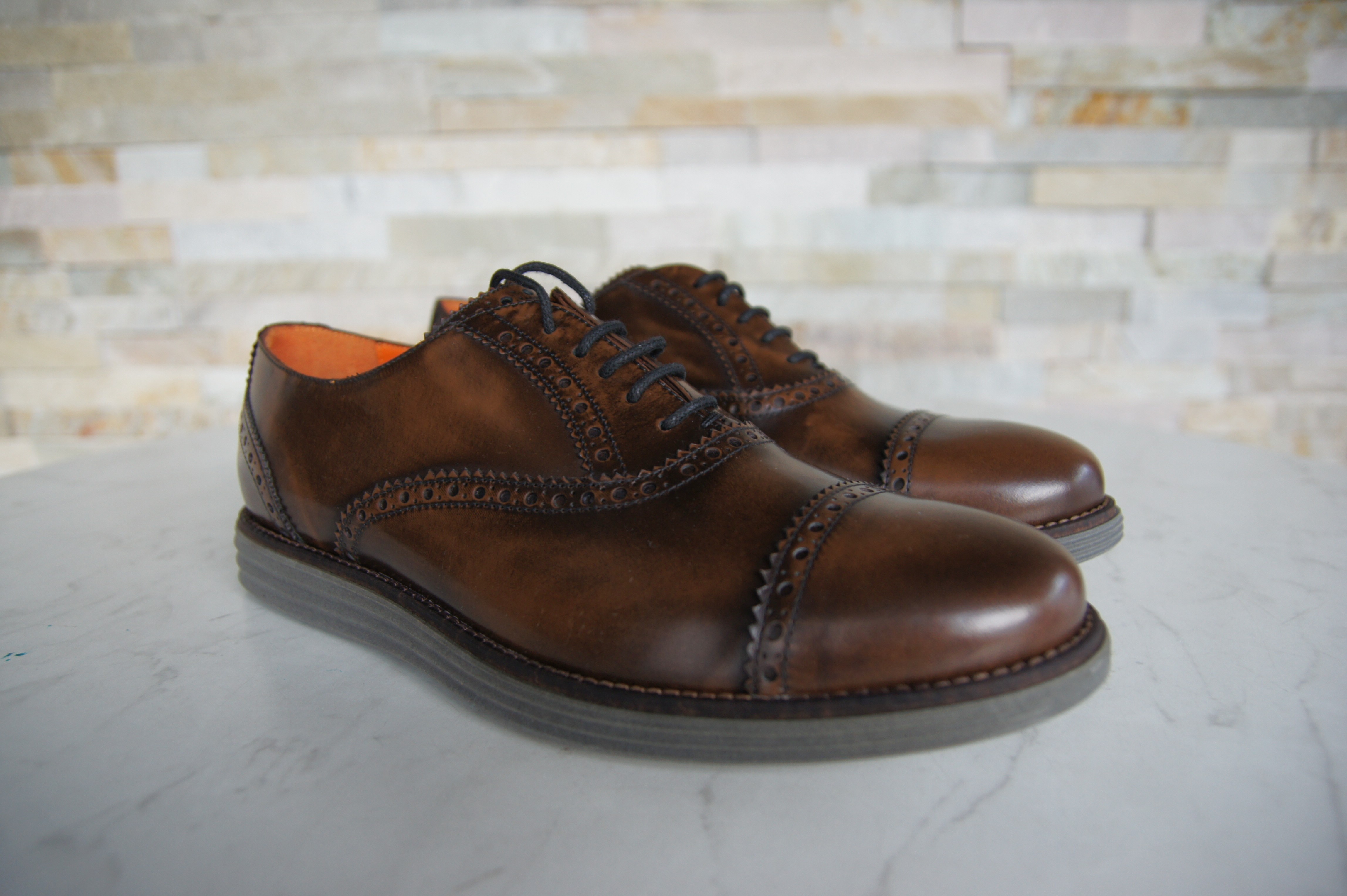 Tricker's Schnürschuhe Halbschuhe Cordovan braun