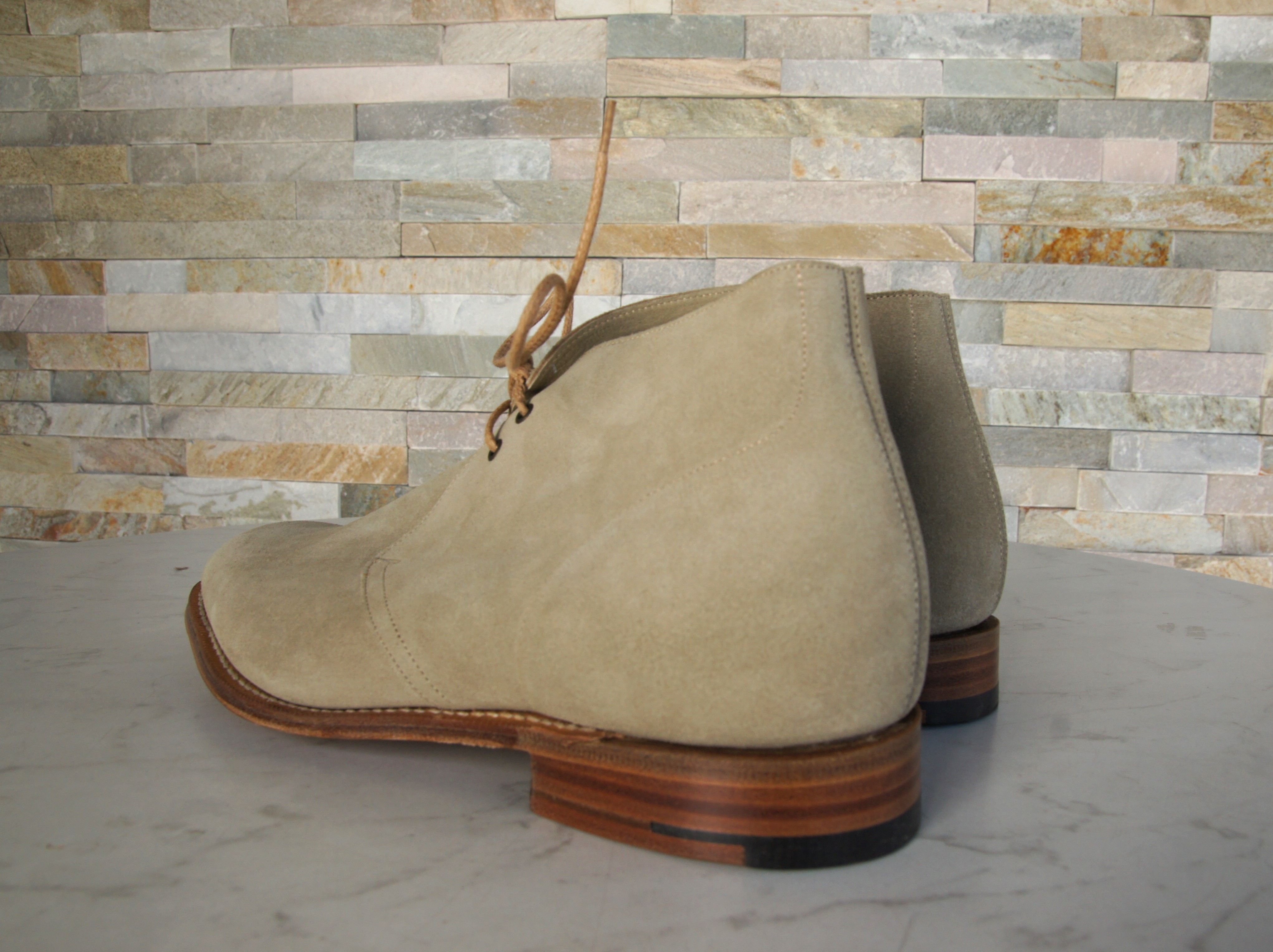 Church's booties lace-up shoes castoro Sahara sand