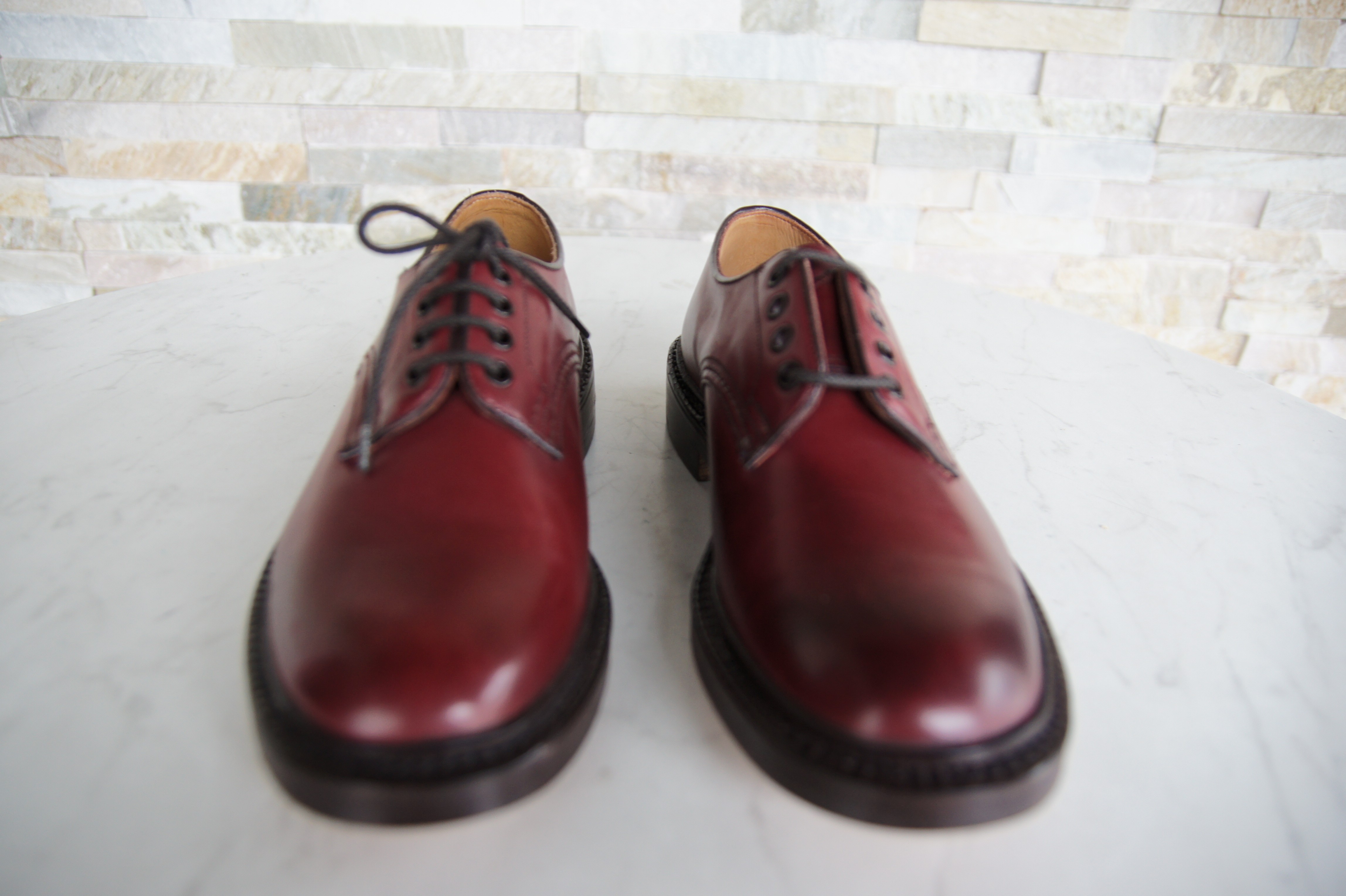 Tricker's Schnürschuhe Halbschuhe Daniel burgund rot