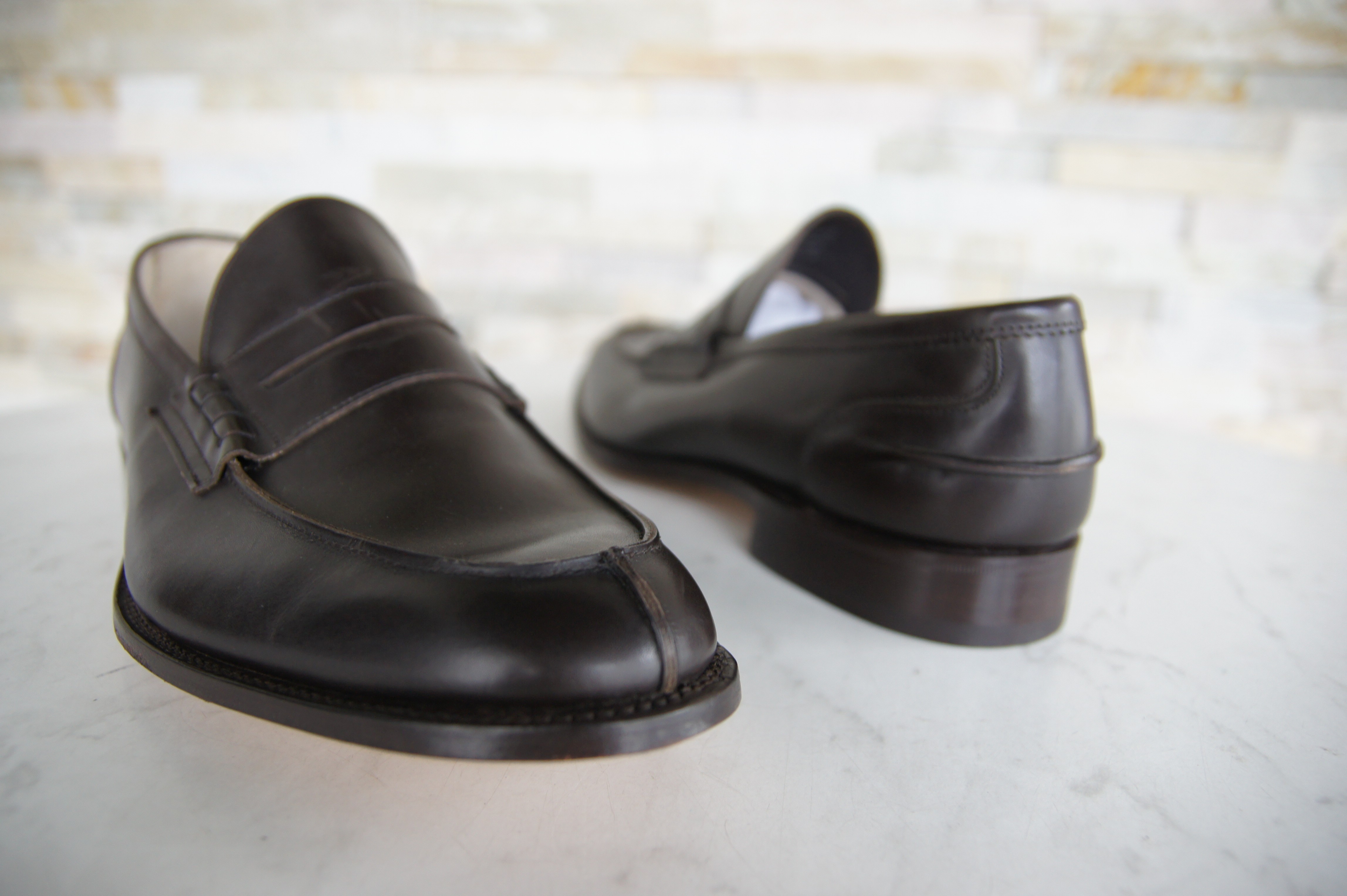 Tricker's lace-up shoes low shoes Jake coffee