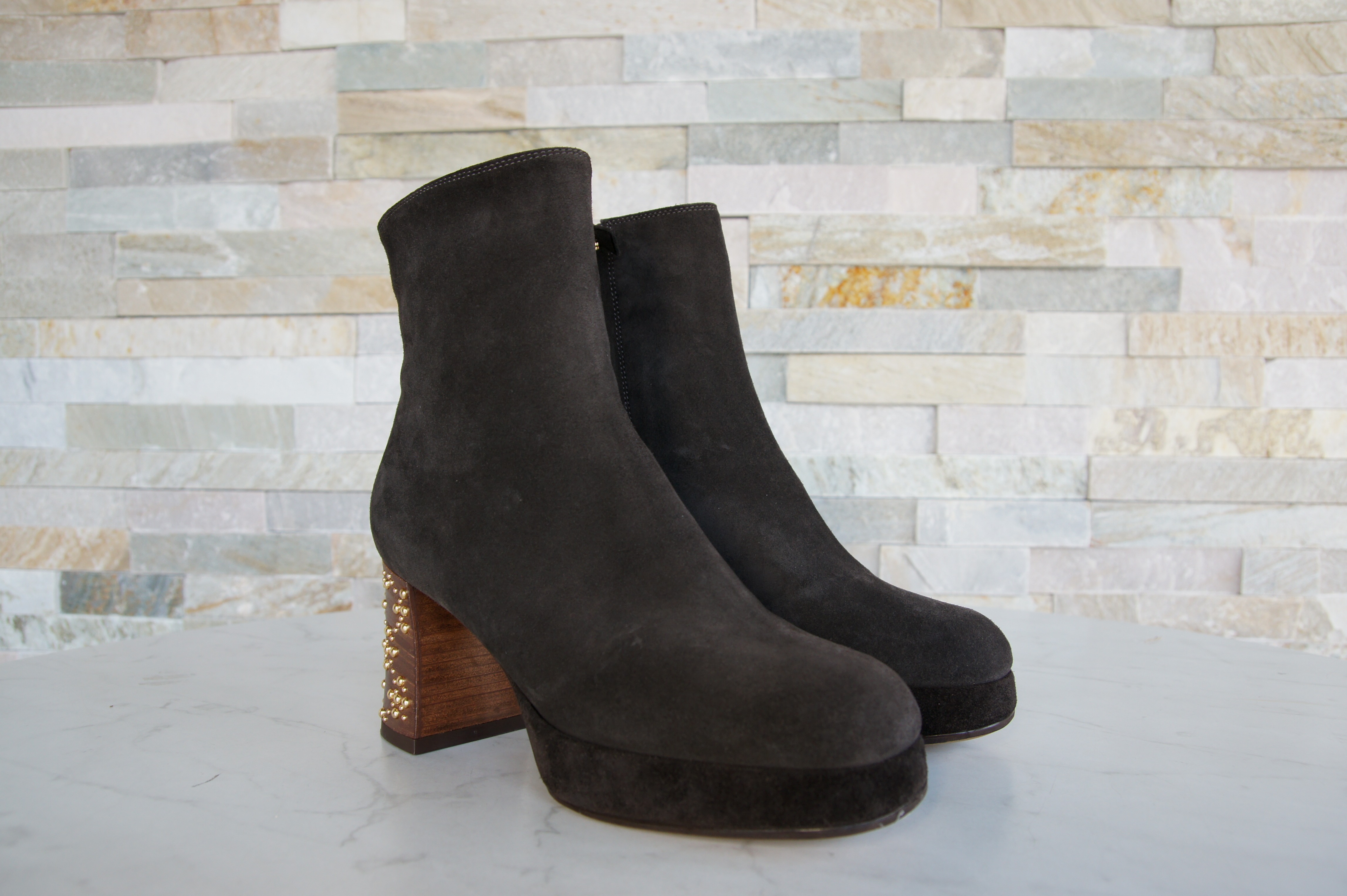 L'AUTRE CHOSE Plateau Stiefeletten braun