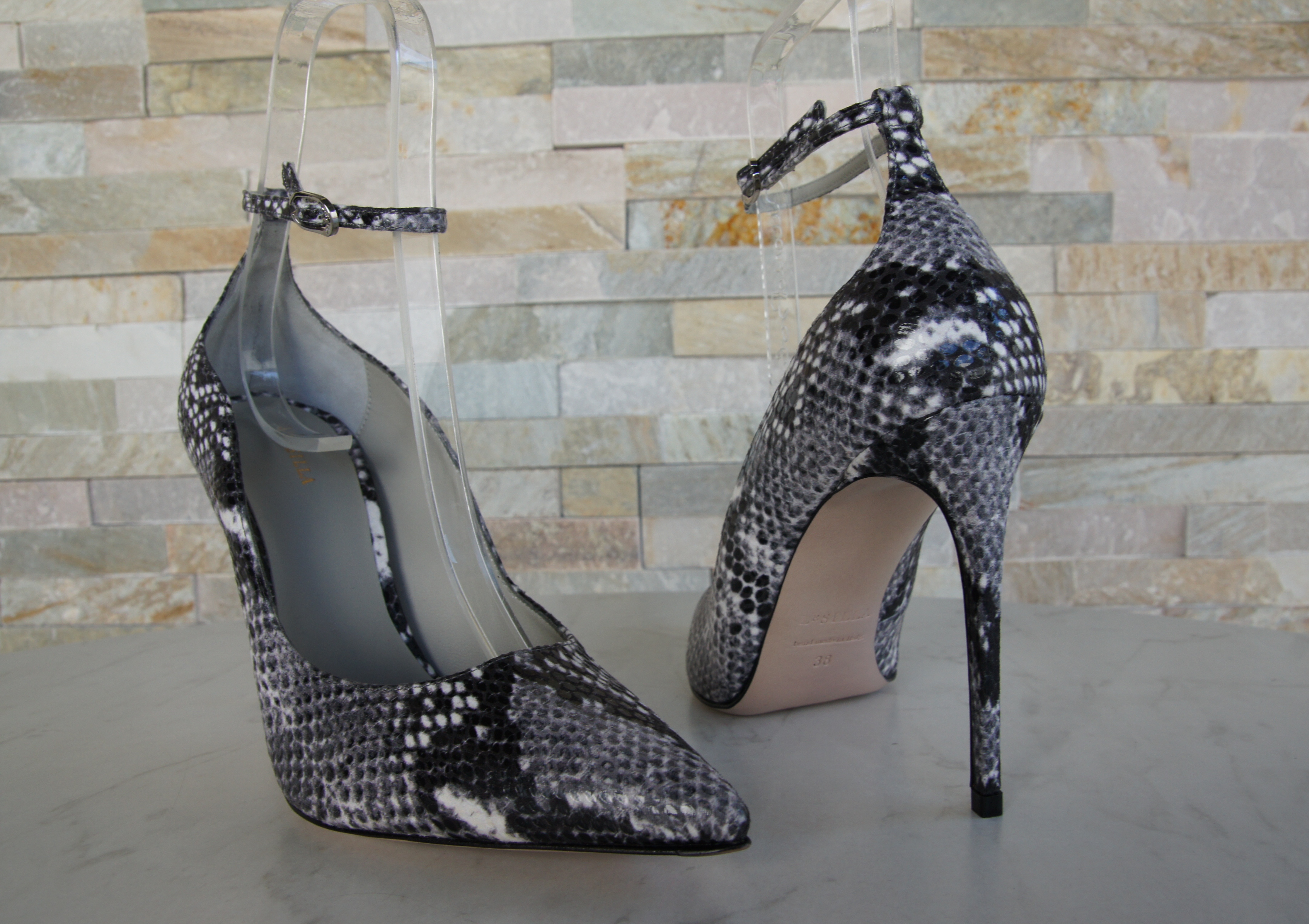 Le Silla pumps high heels snake marble