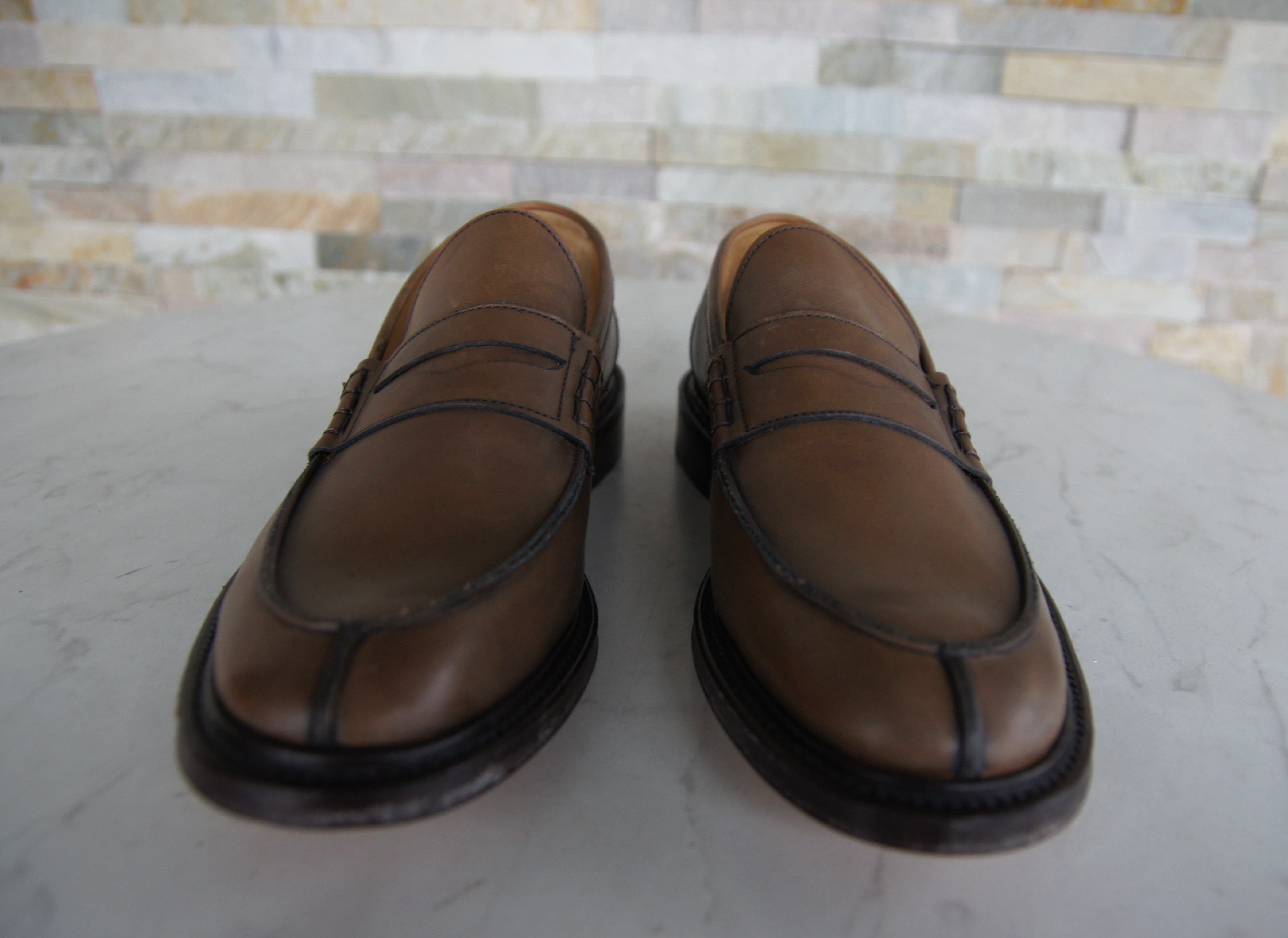Tricker's Slipper Mokassins Eva Kaffee
