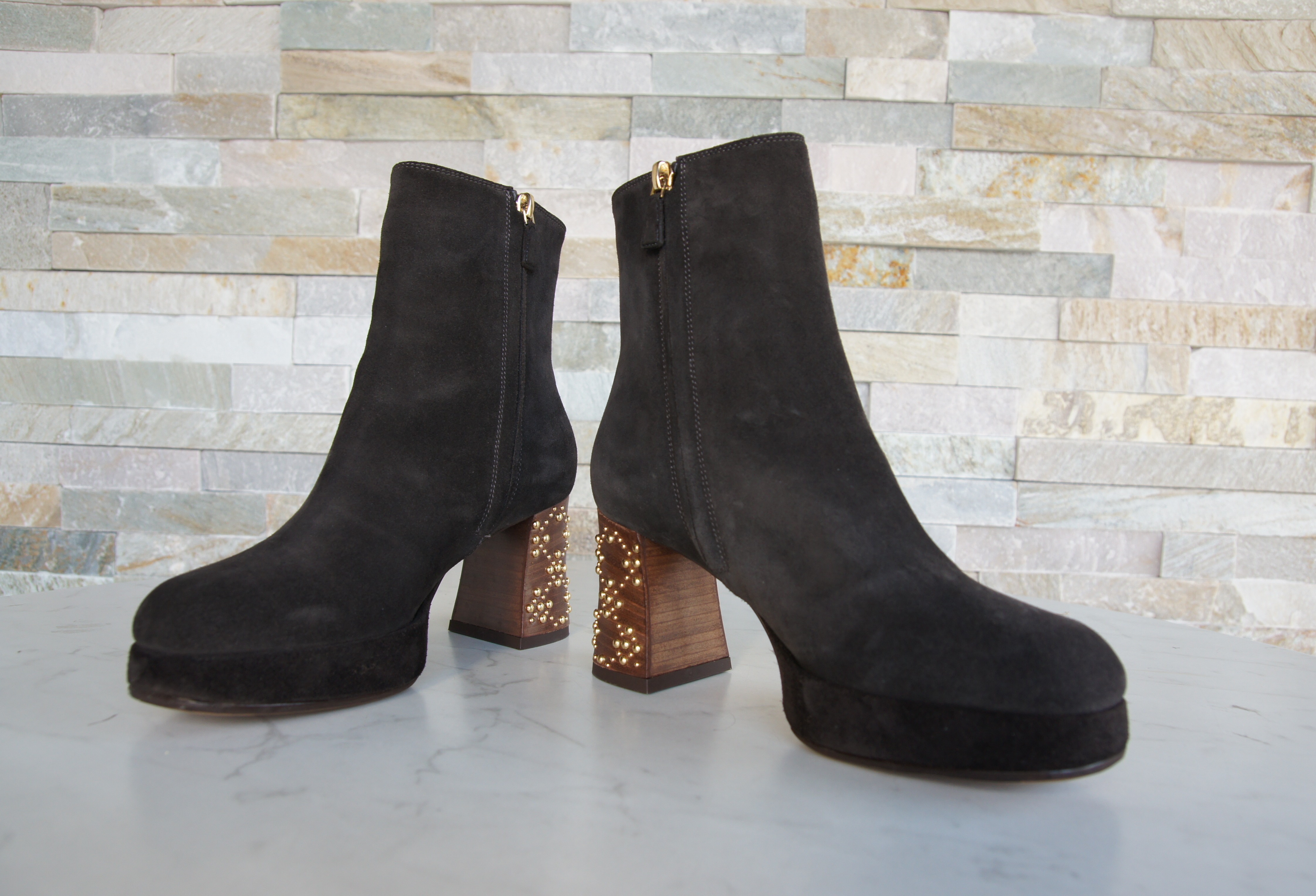 L'AUTRE CHOSE Plateau Stiefeletten braun
