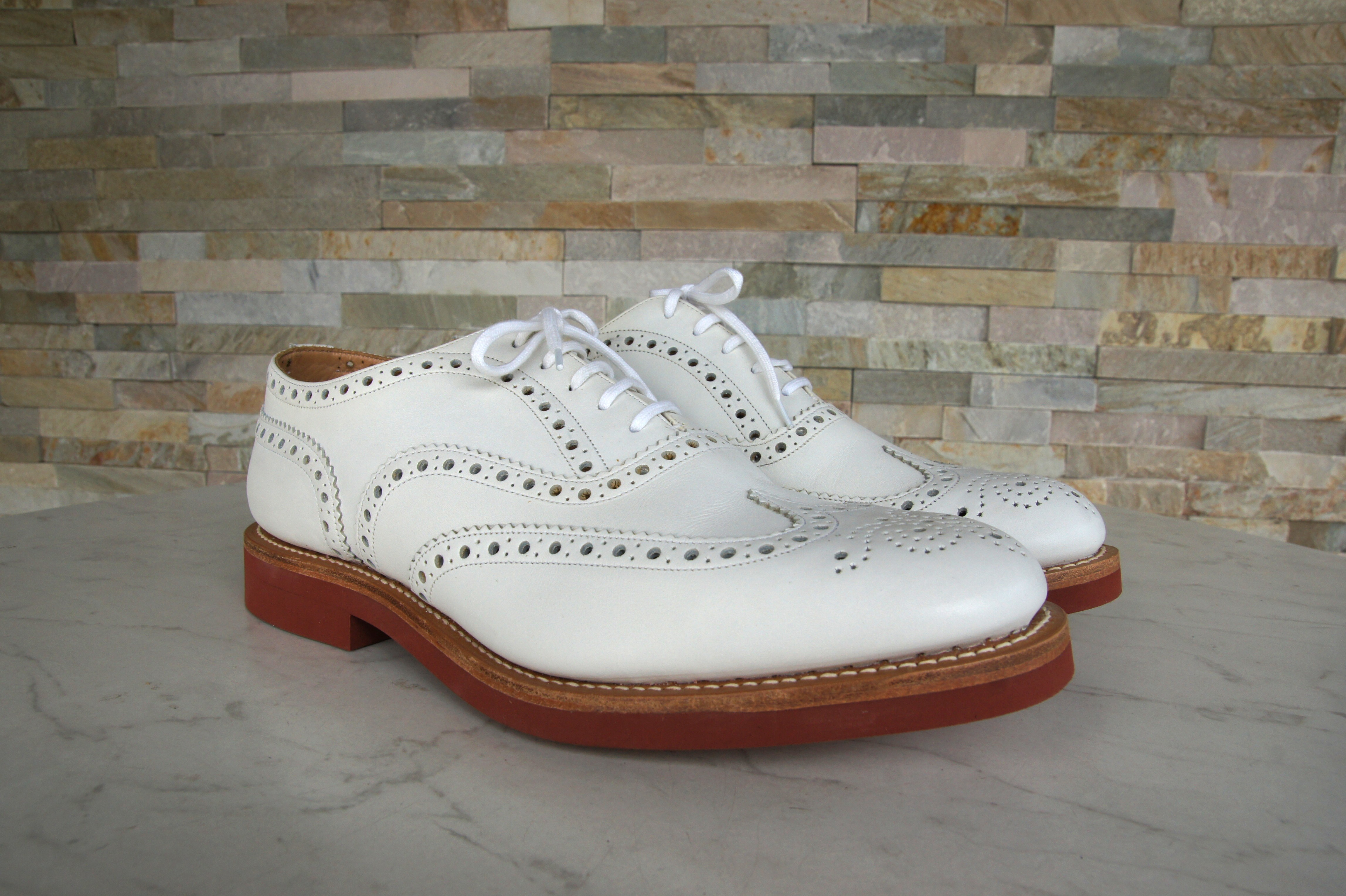 Church's Schnürschuhe Halbschuhe Downton H weiss